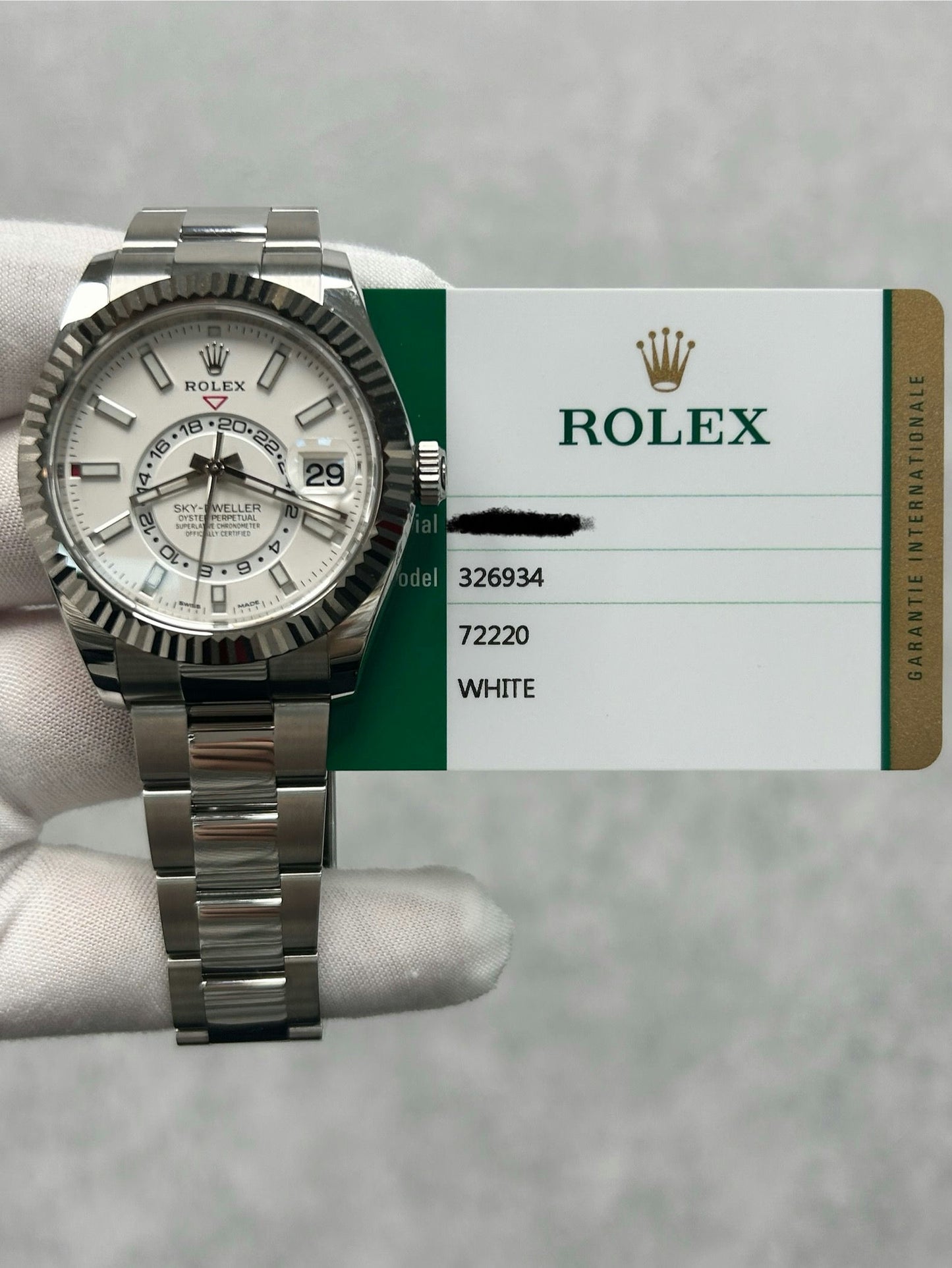 Rolex Sky-Dweller 326934 with Card