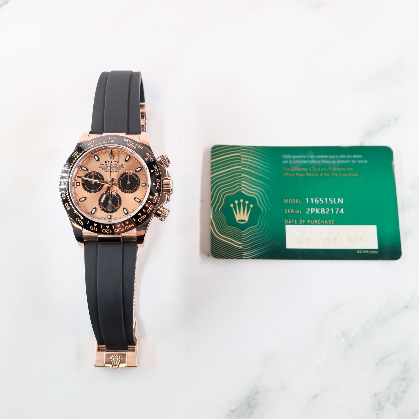 Rolex Daytona 116515LN with Card