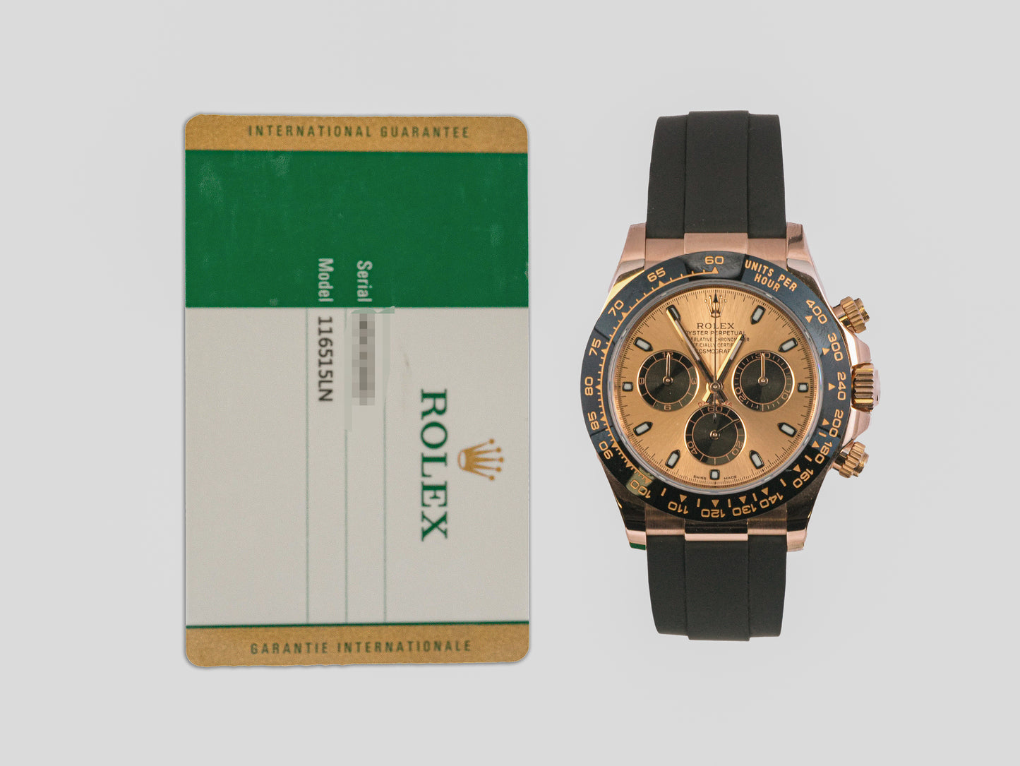 Rolex Daytona 116515LN with Card