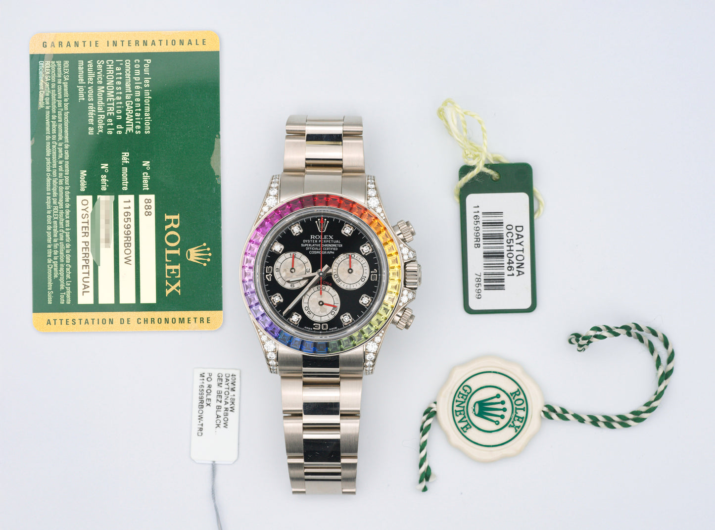 Rolex Daytona 116599RBOW with Card
