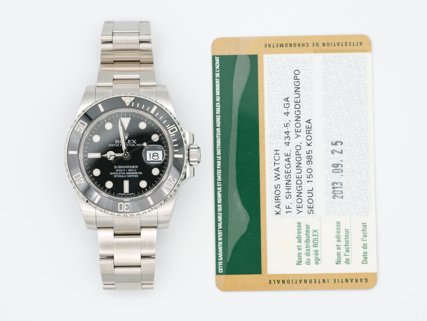 Rolex Submariner 116610LN with Card