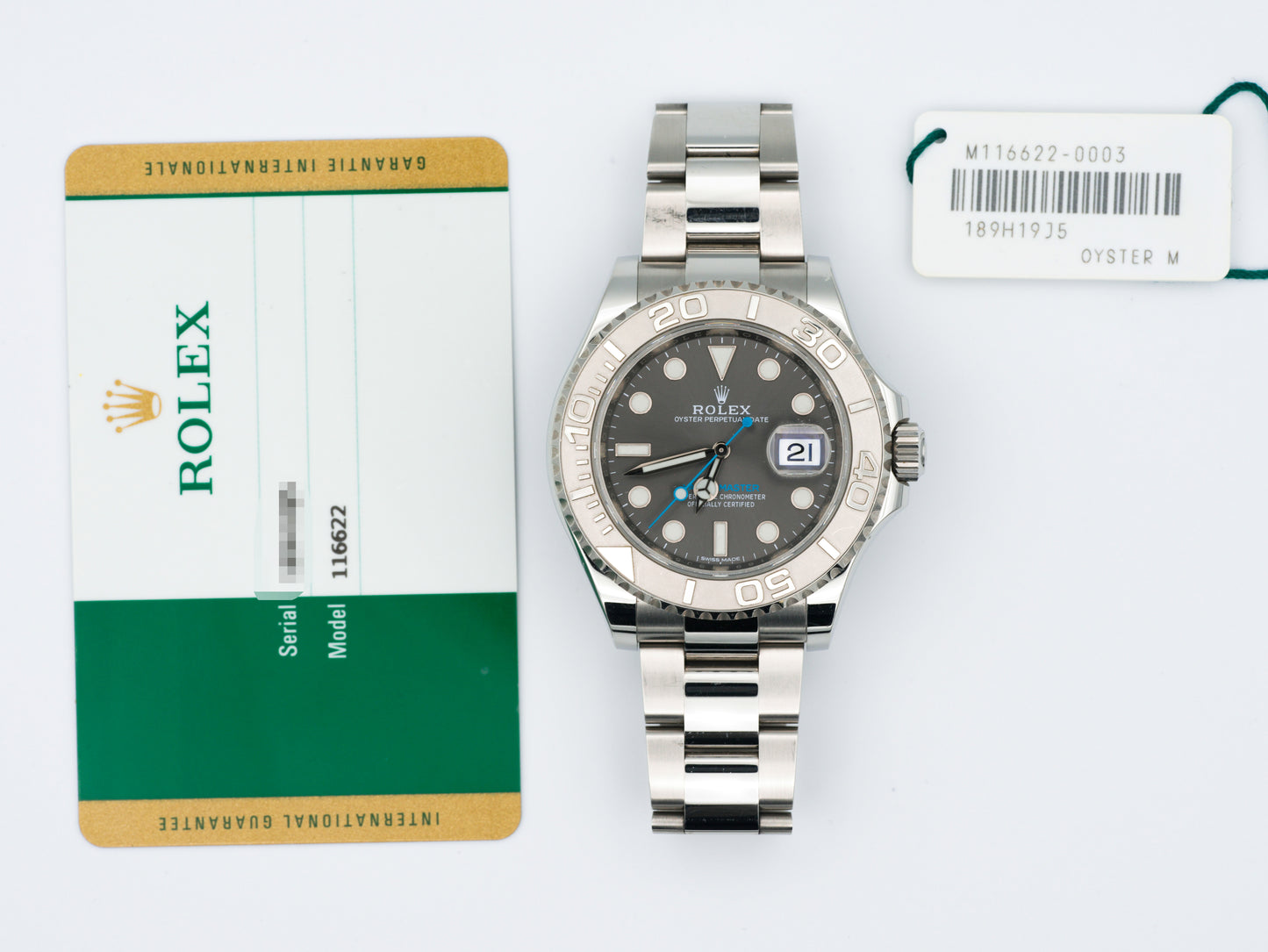 Rolex Yacht-Master 116622 with Card