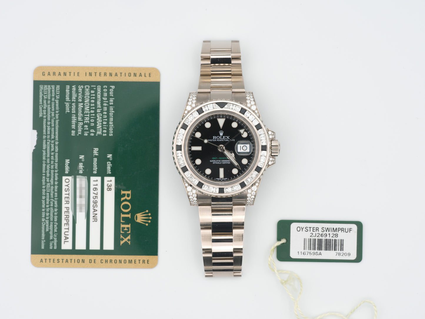 Rolex GMT-Master II 116759SQNR with Card