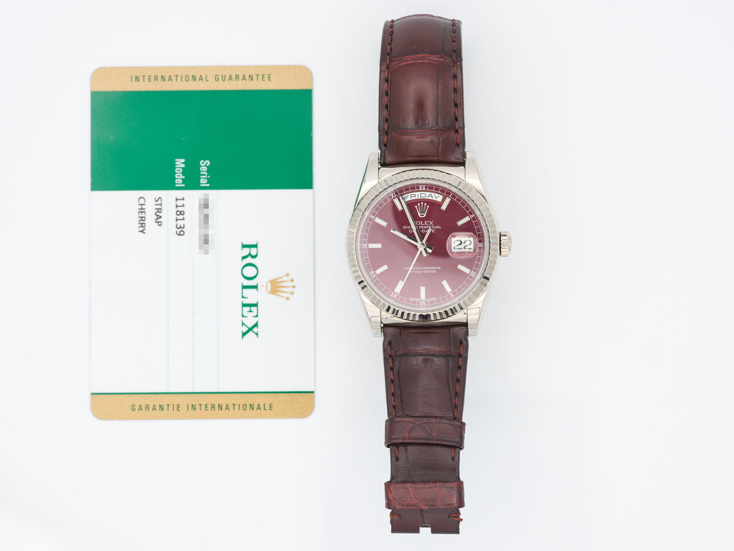 Rolex Day-Date 118139 with Card