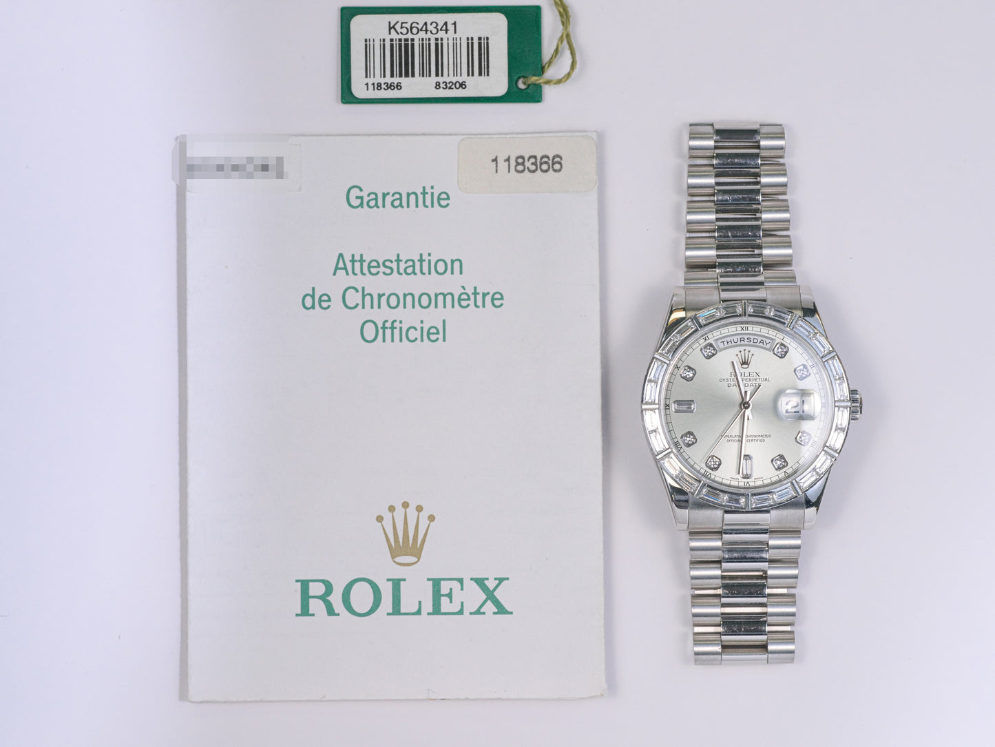 Rolex Day-Date 118366 with Papers
