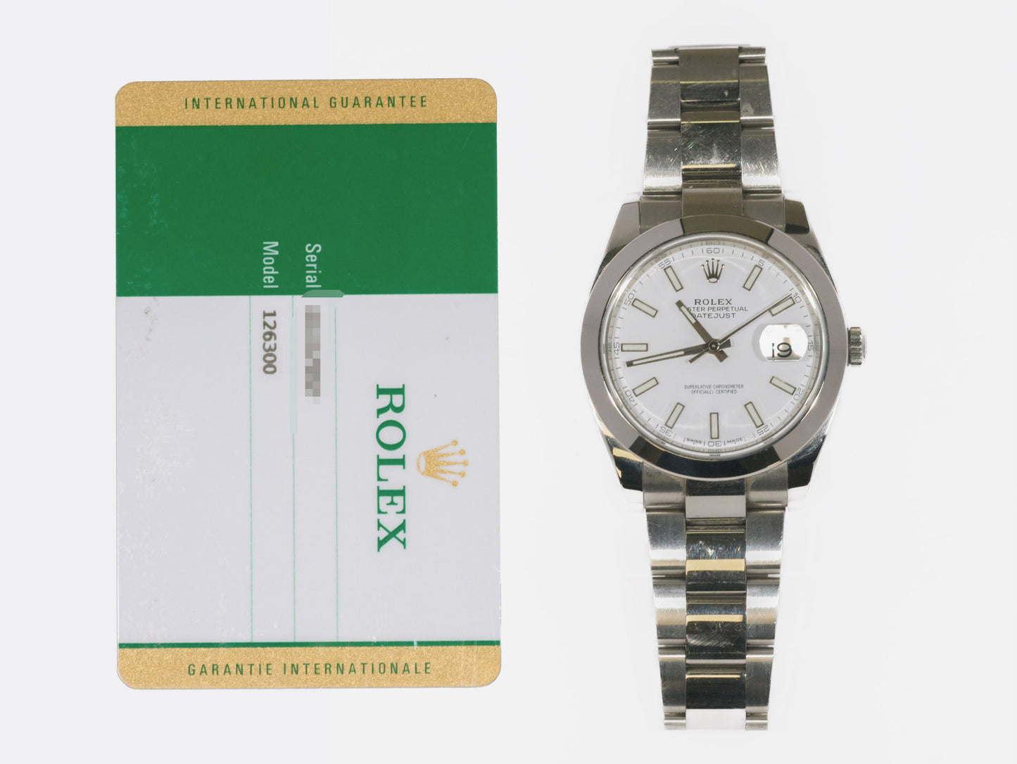 Rolex Datejust 126300 with Card