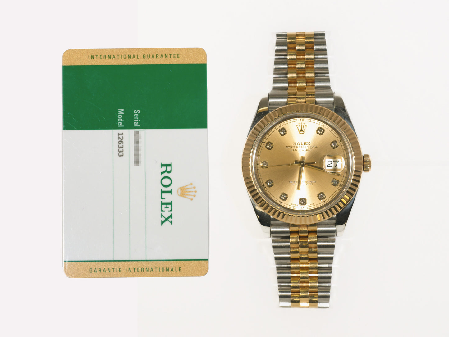 Rolex Datejust 126333 with Card
