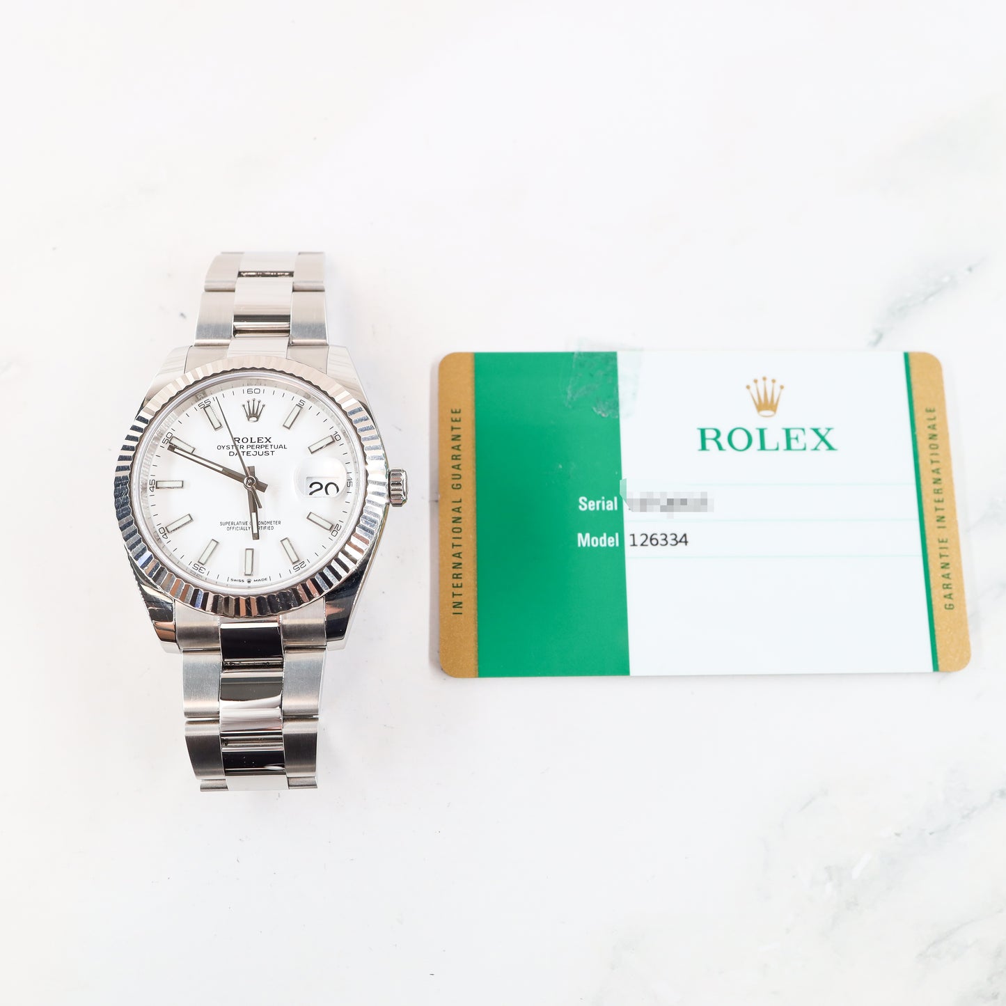Rolex Datejust 126334 with Card