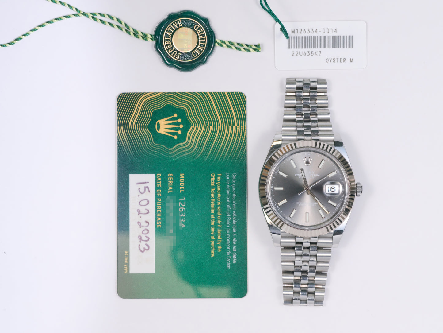 Rolex Datejust 126334 with Card