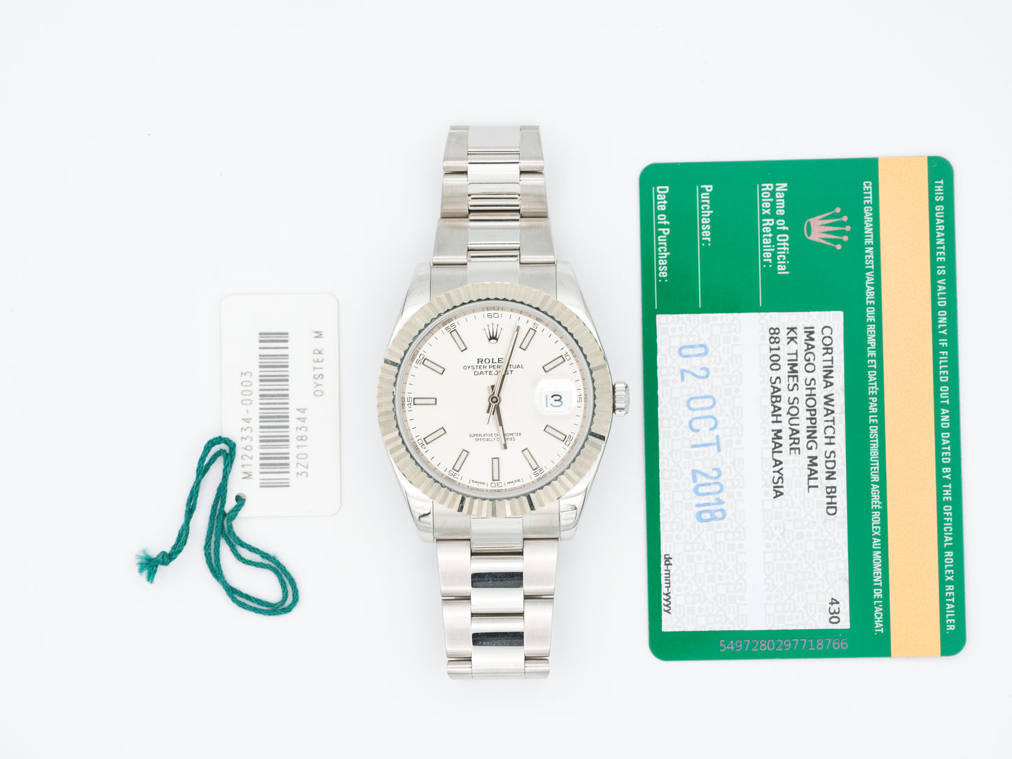 Rolex Datejust 126334 with Card