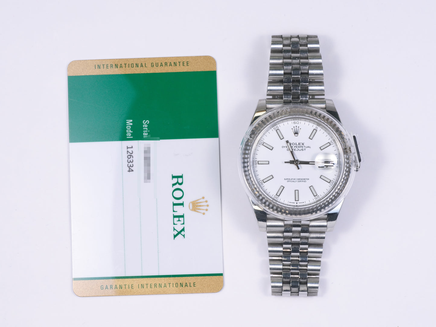 Rolex Datejust 126334 with Card