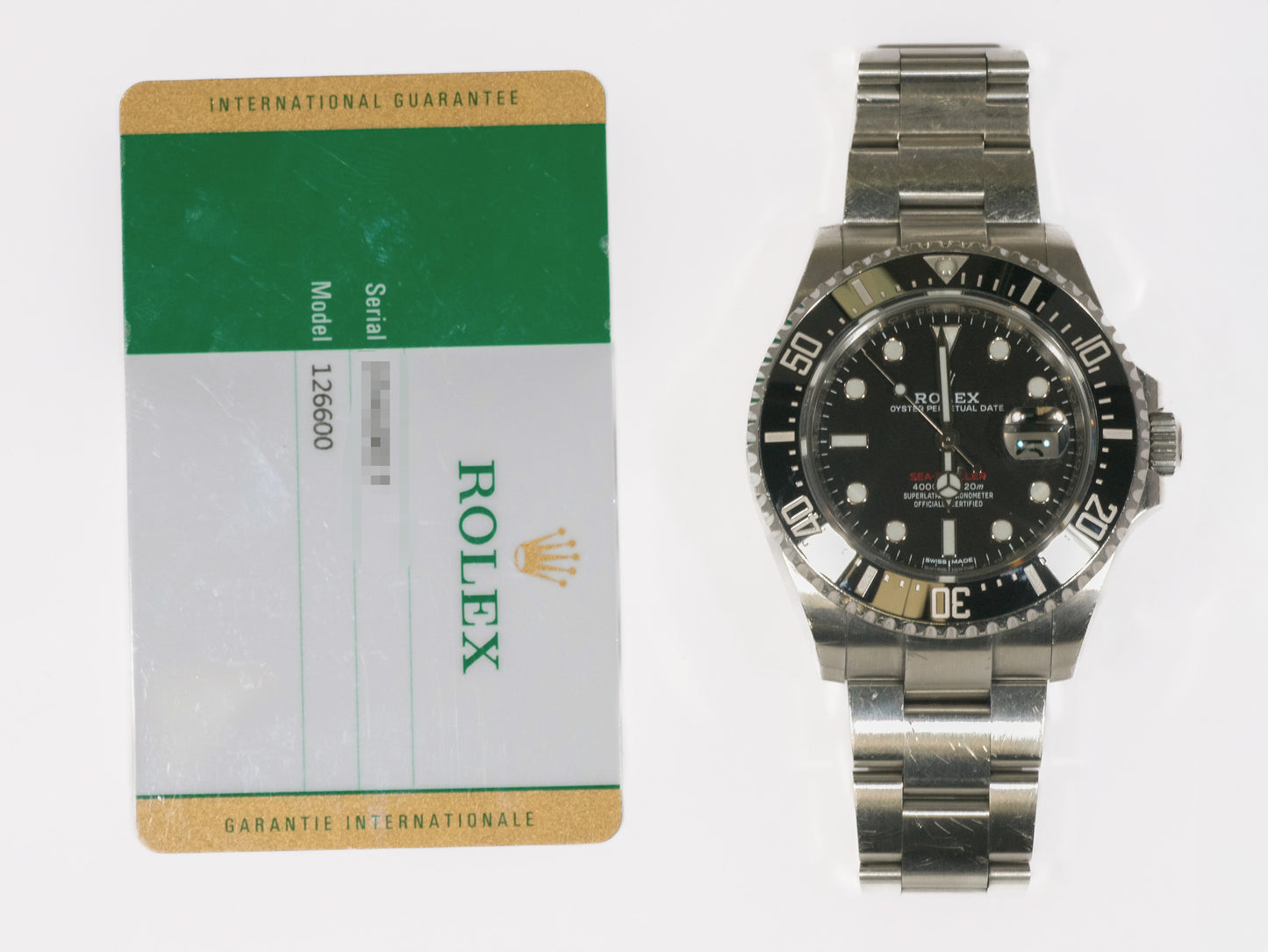 Rolex Sea-Dweller 126600 with Card