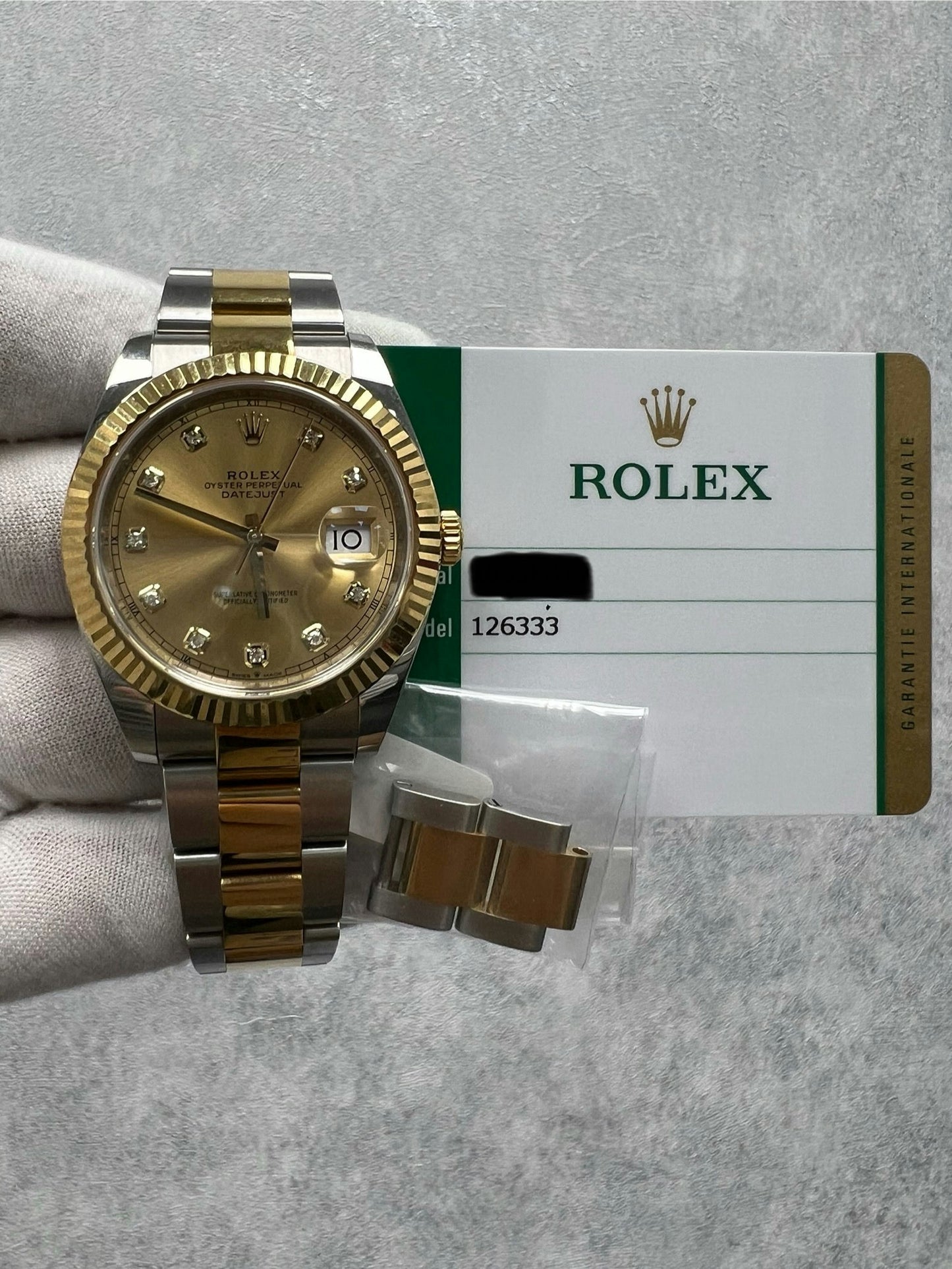 Rolex Datejust 126333 with Card
