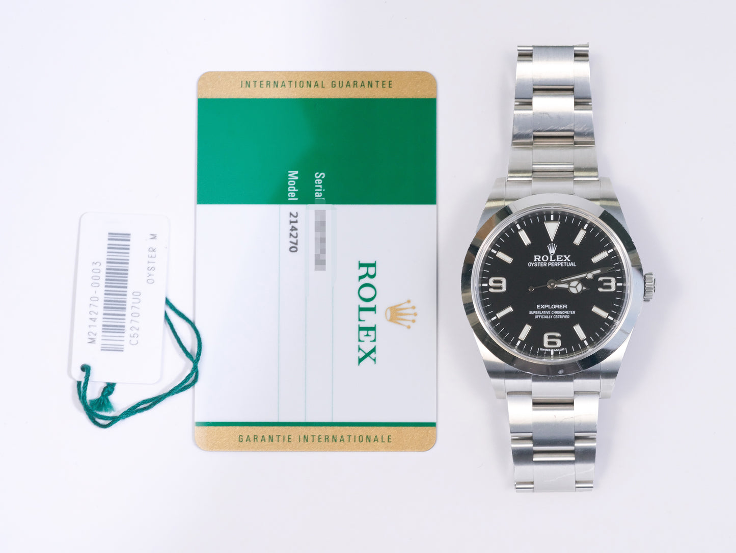 Rolex Oyster Perpetual 214270 with Card