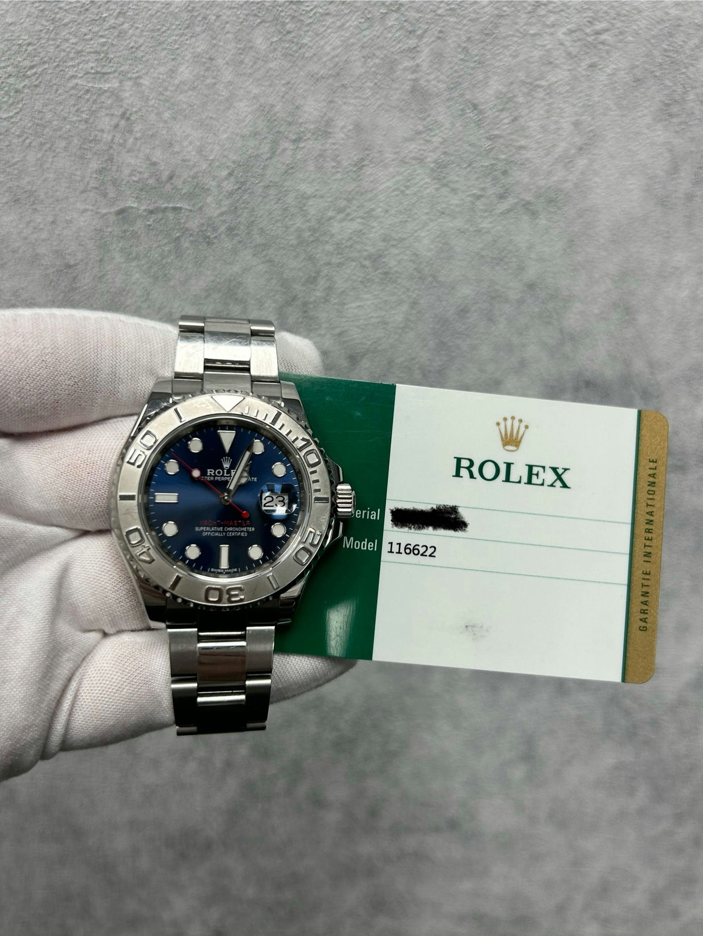 Rolex Yacht-Master 116622 with Card