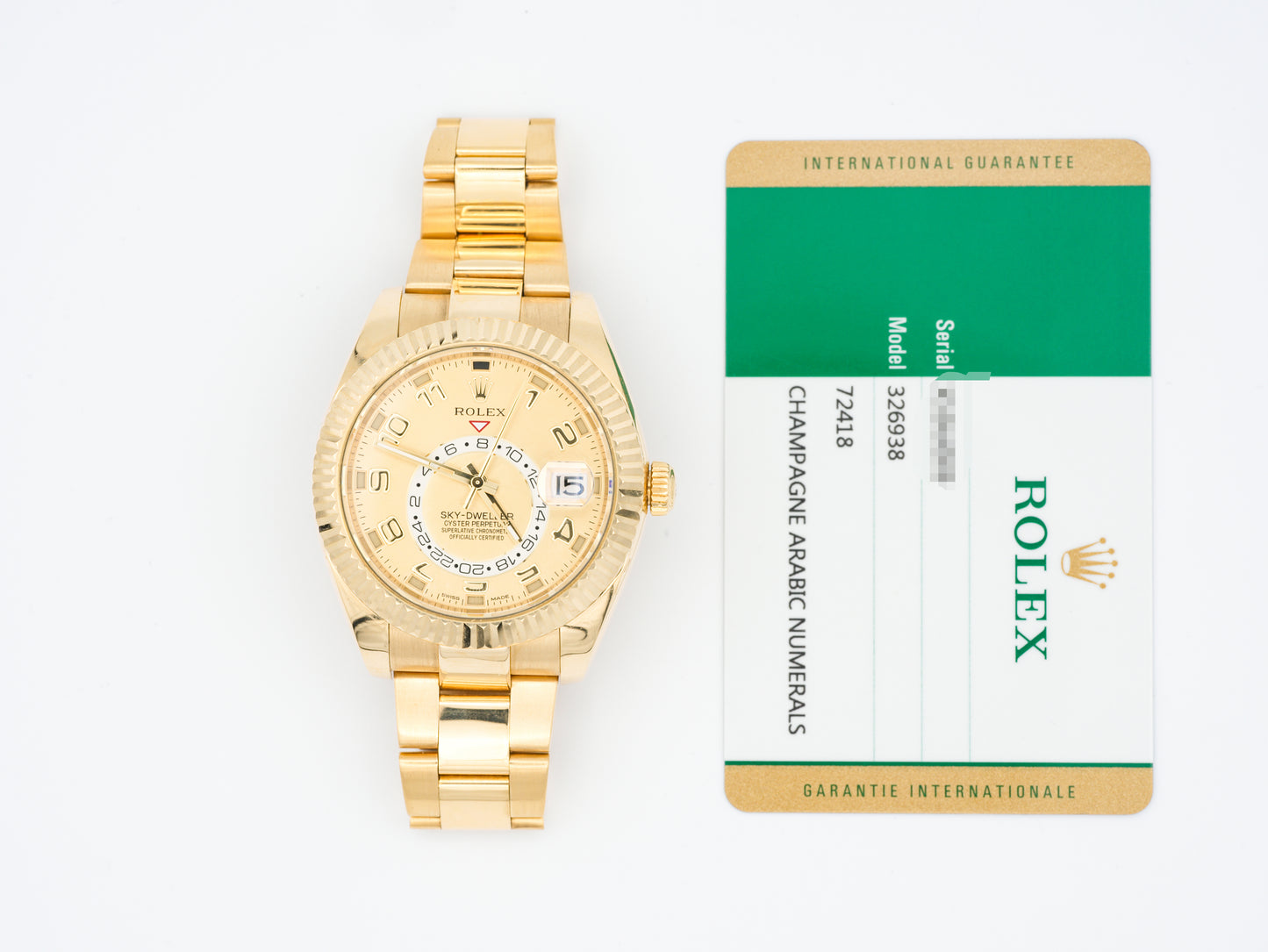 Rolex Sky-Dweller 326938 with Card