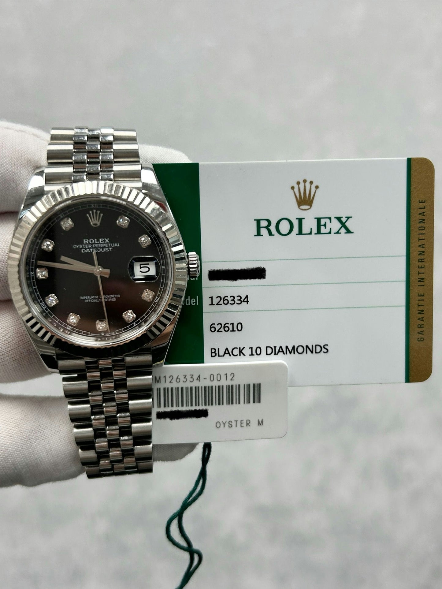 Rolex Datejust 41 126334 with Card