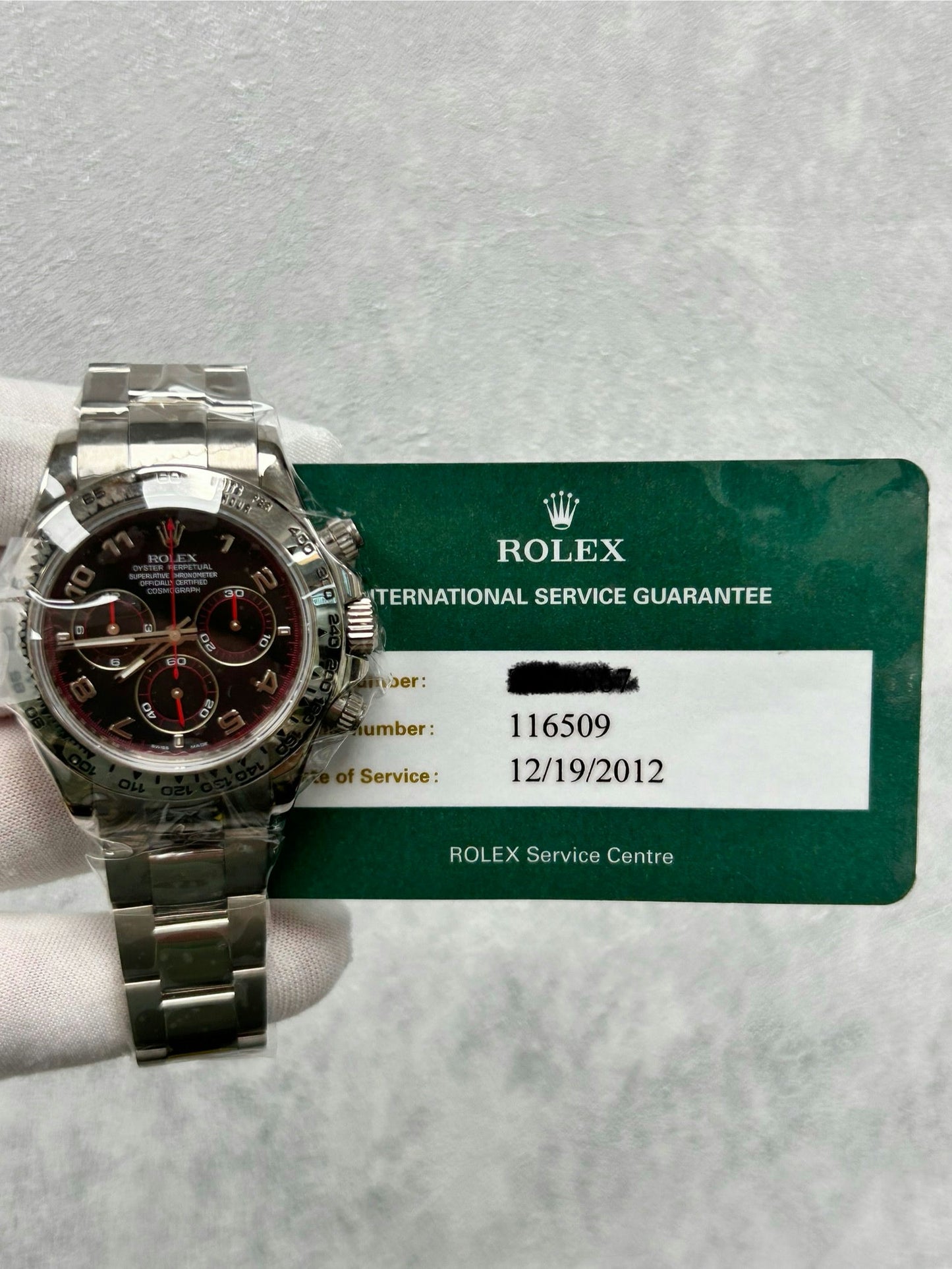 Rolex Cosmograph Daytona 116509 with Card