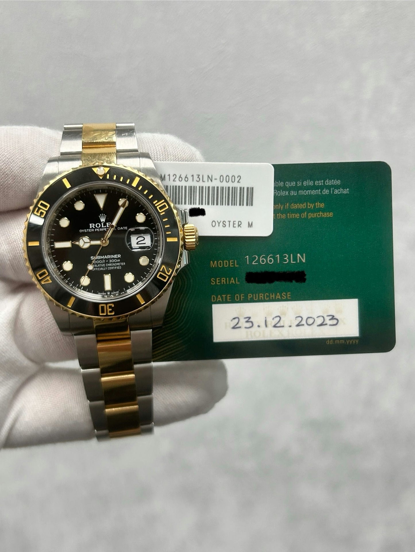 Rolex Submariner Date 126613LN with Cad