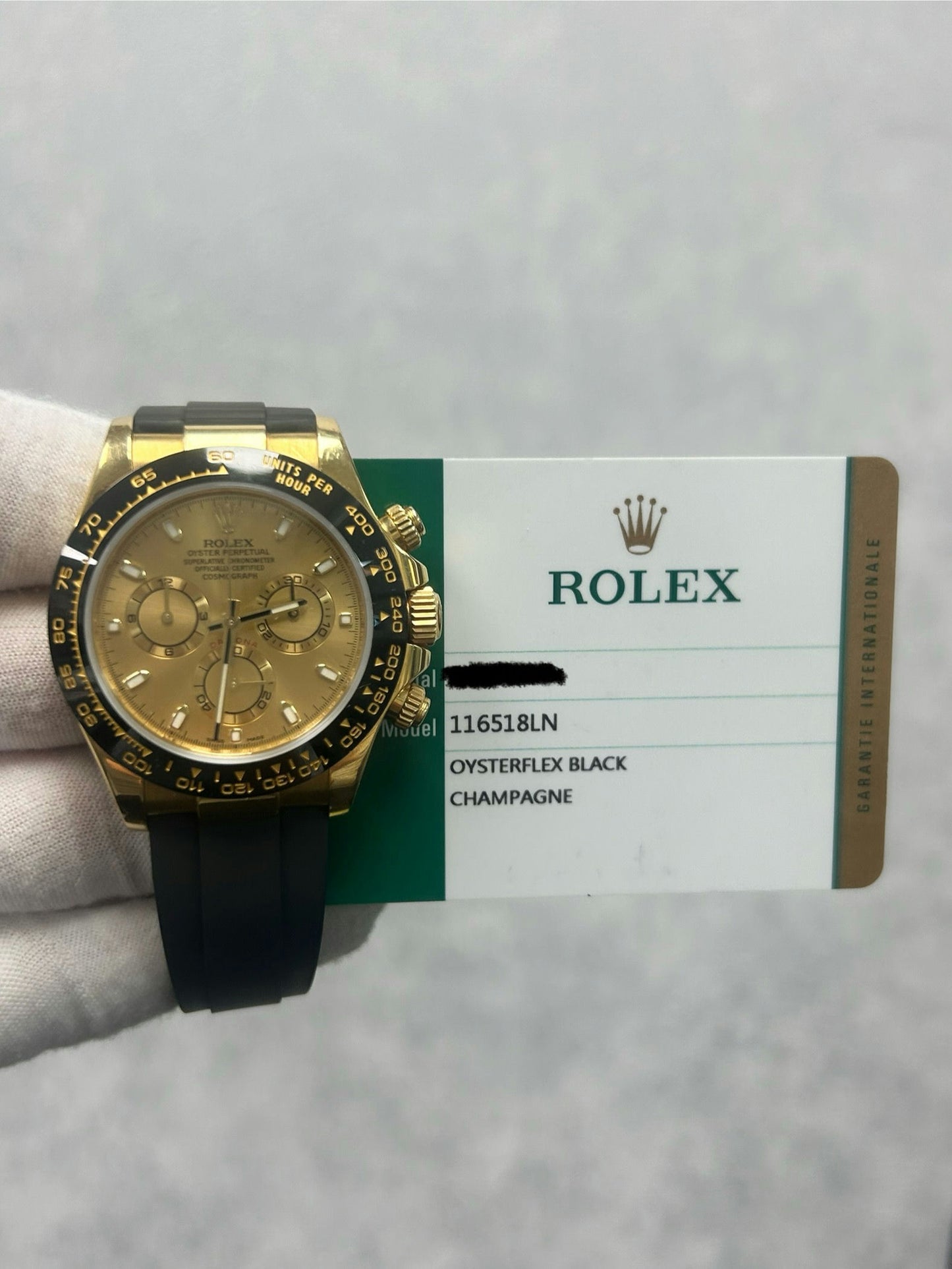 Rolex Daytona 116518LN with Card