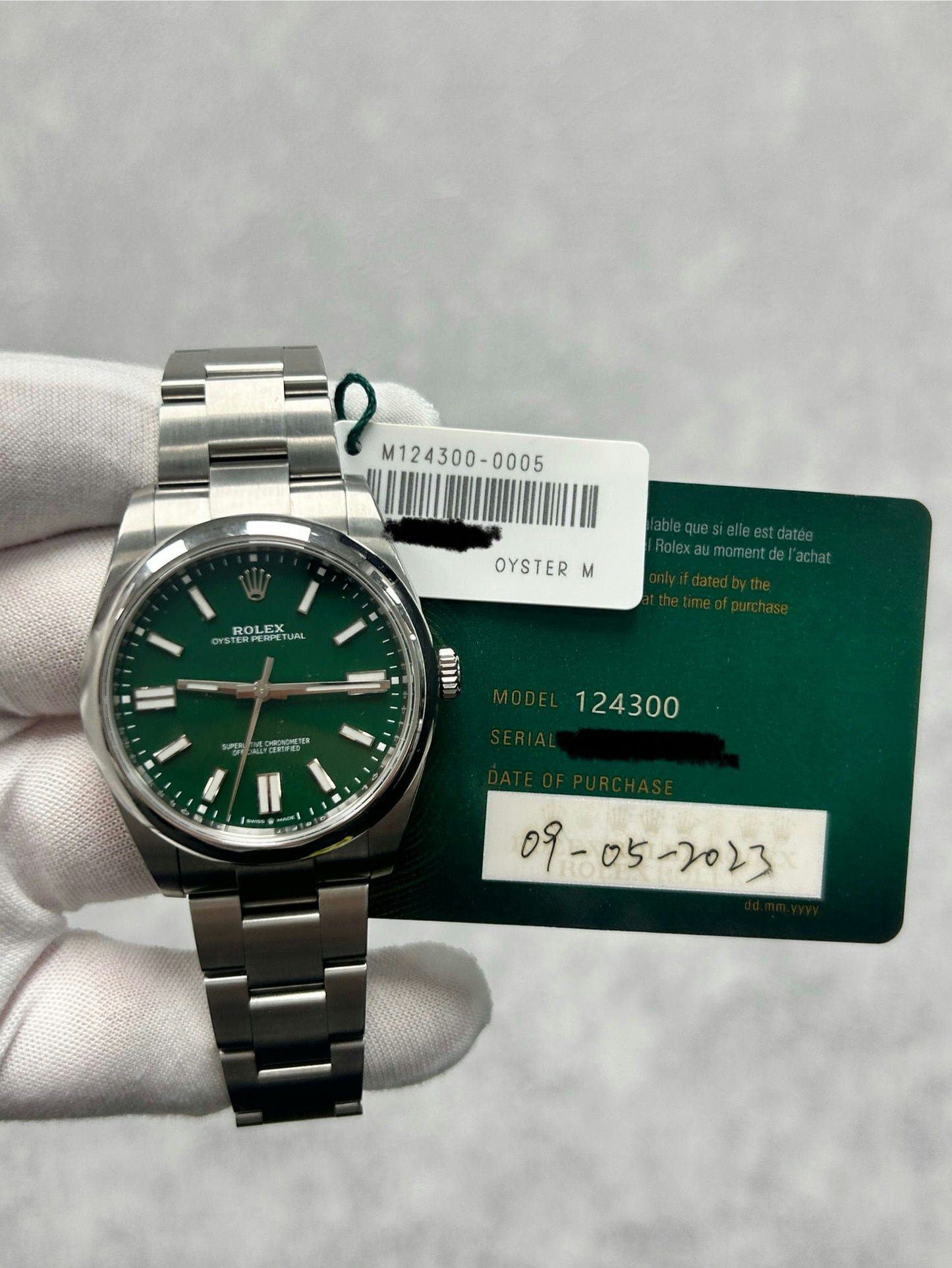 Rolex Oyster Perpetual 124300 with Card