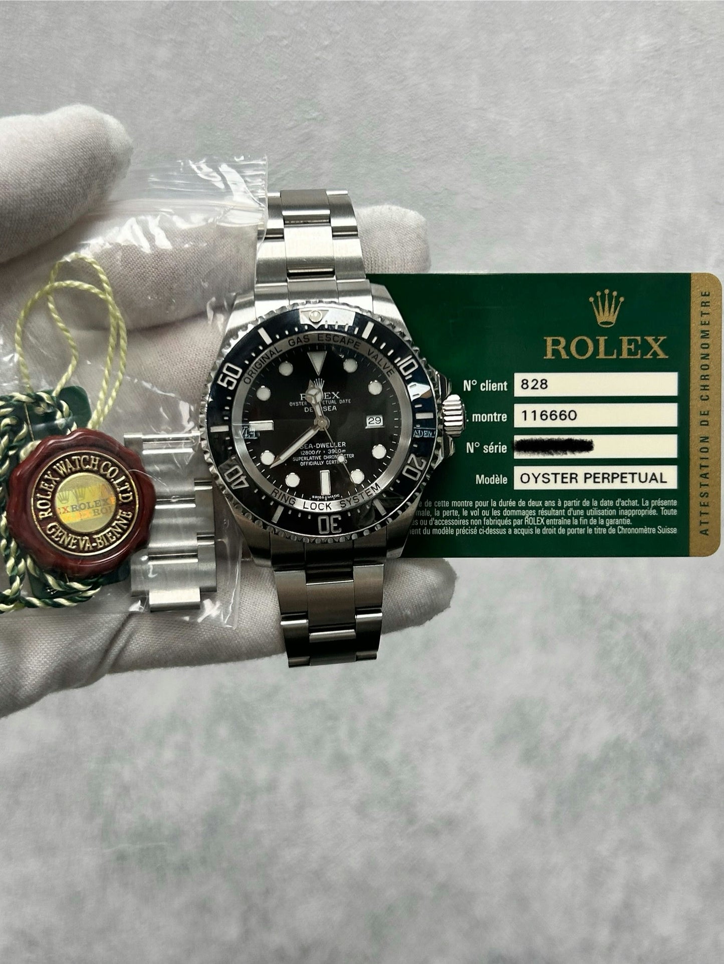 Rolex Sea-Dweller Deepsea 1166610 with Card