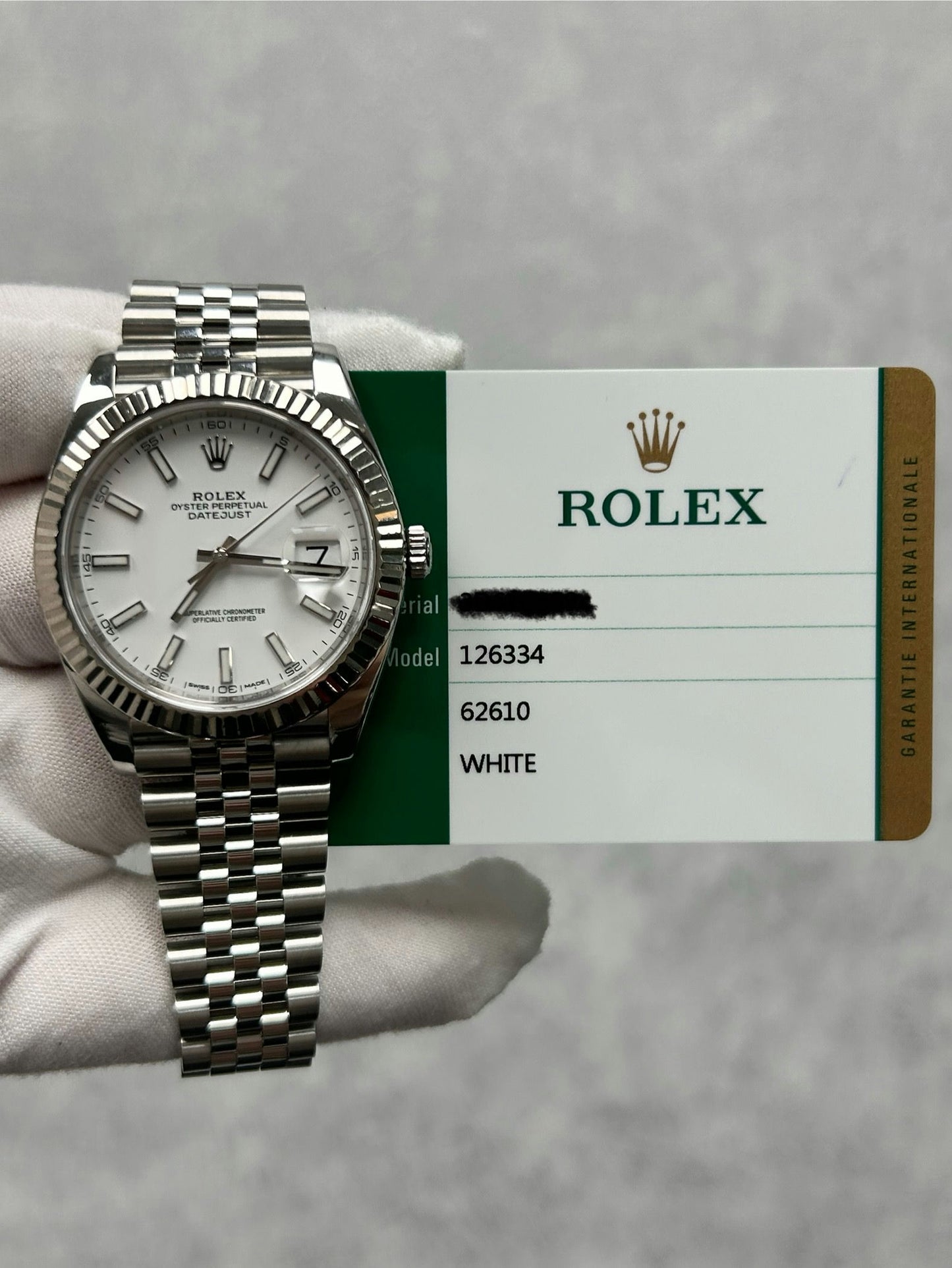 Rolex Datejust 41 126334 with Card