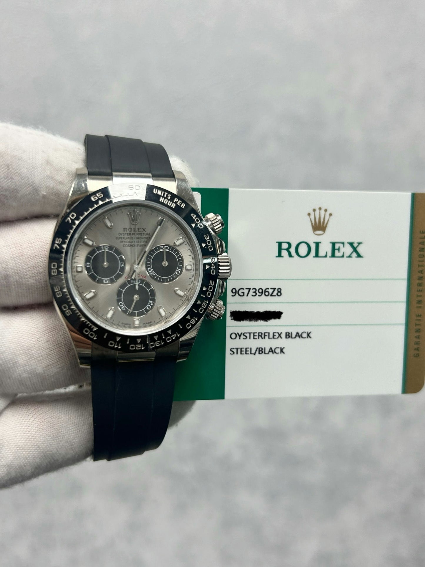 Rolex Cosmograph 116519 with Card