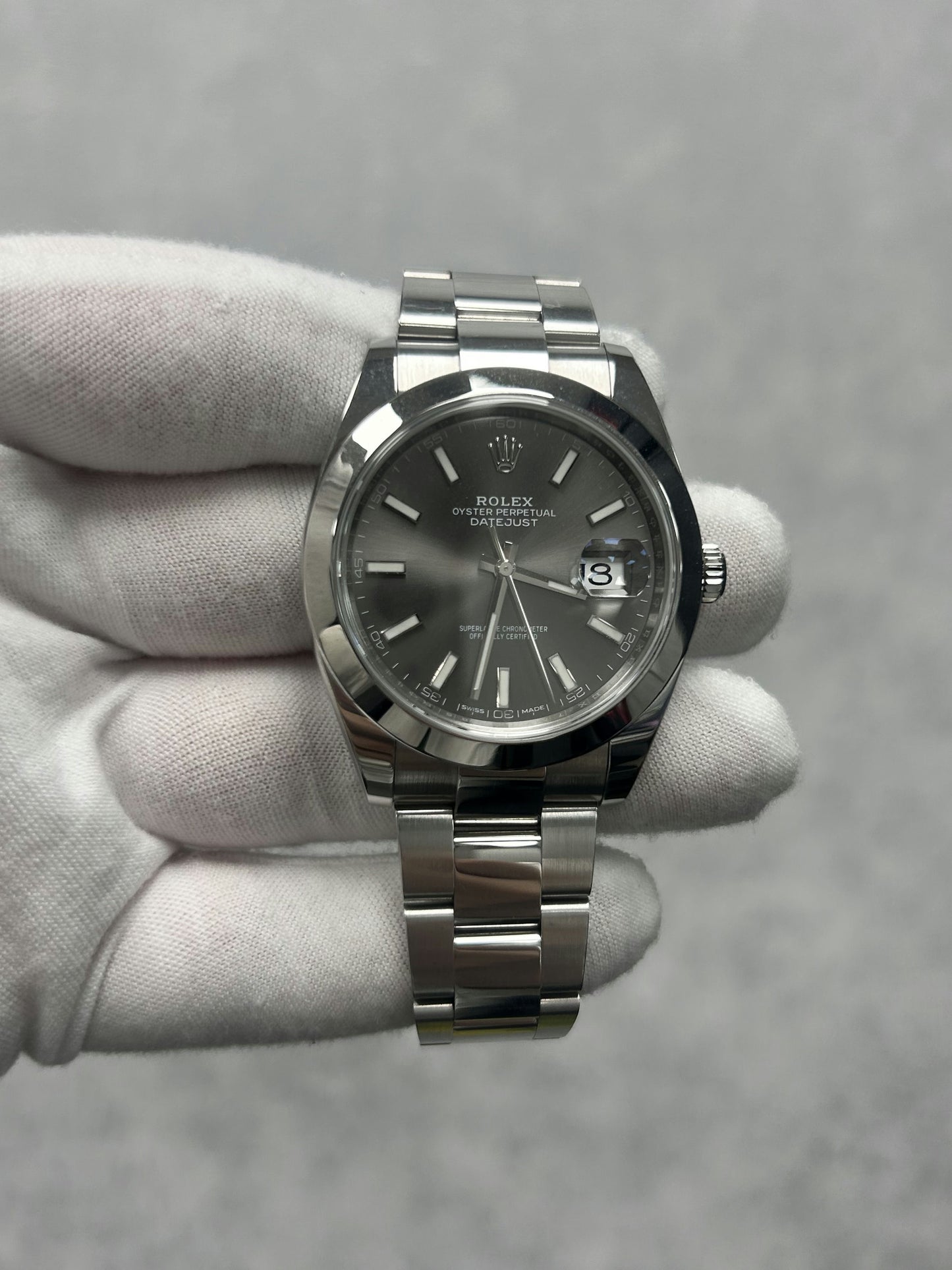 Rolex Datejust 41 126300 with White Tag and Card