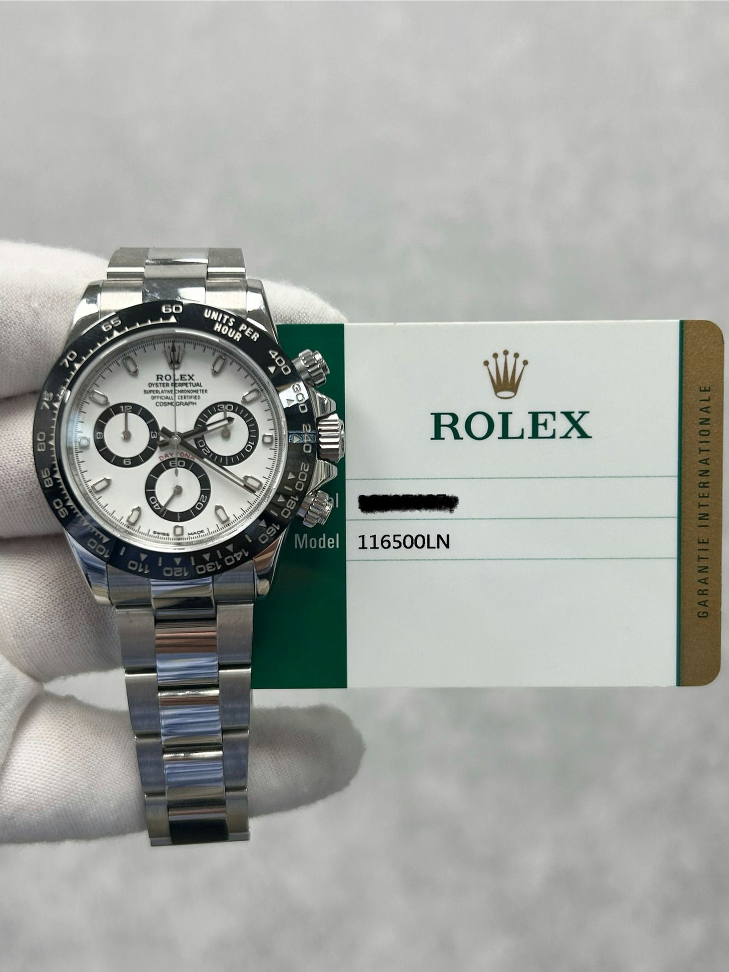 Rolex Cosmograph Daytona 116500LN with Card