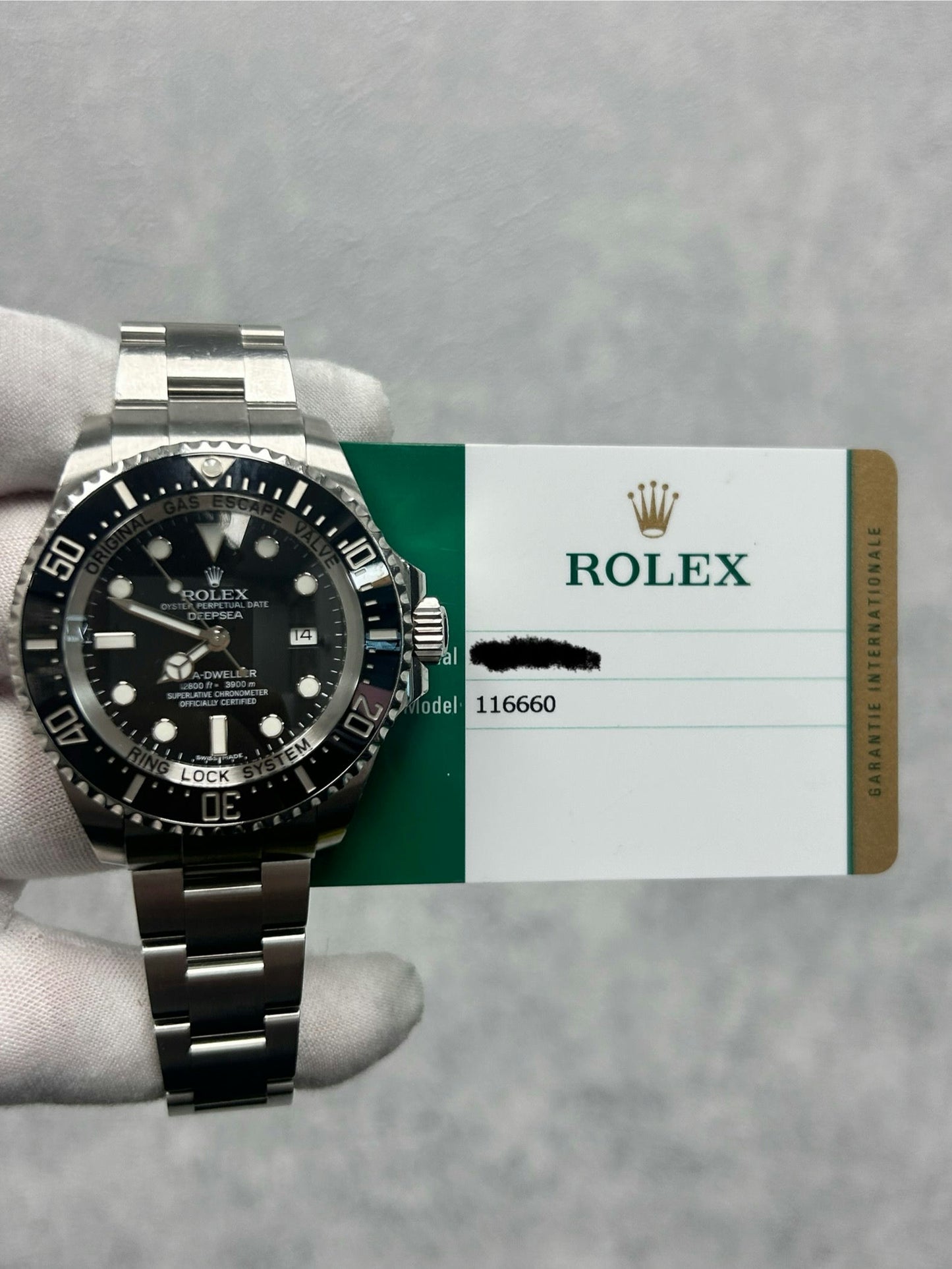 Rolex Sea-Dweller 116660 with Card