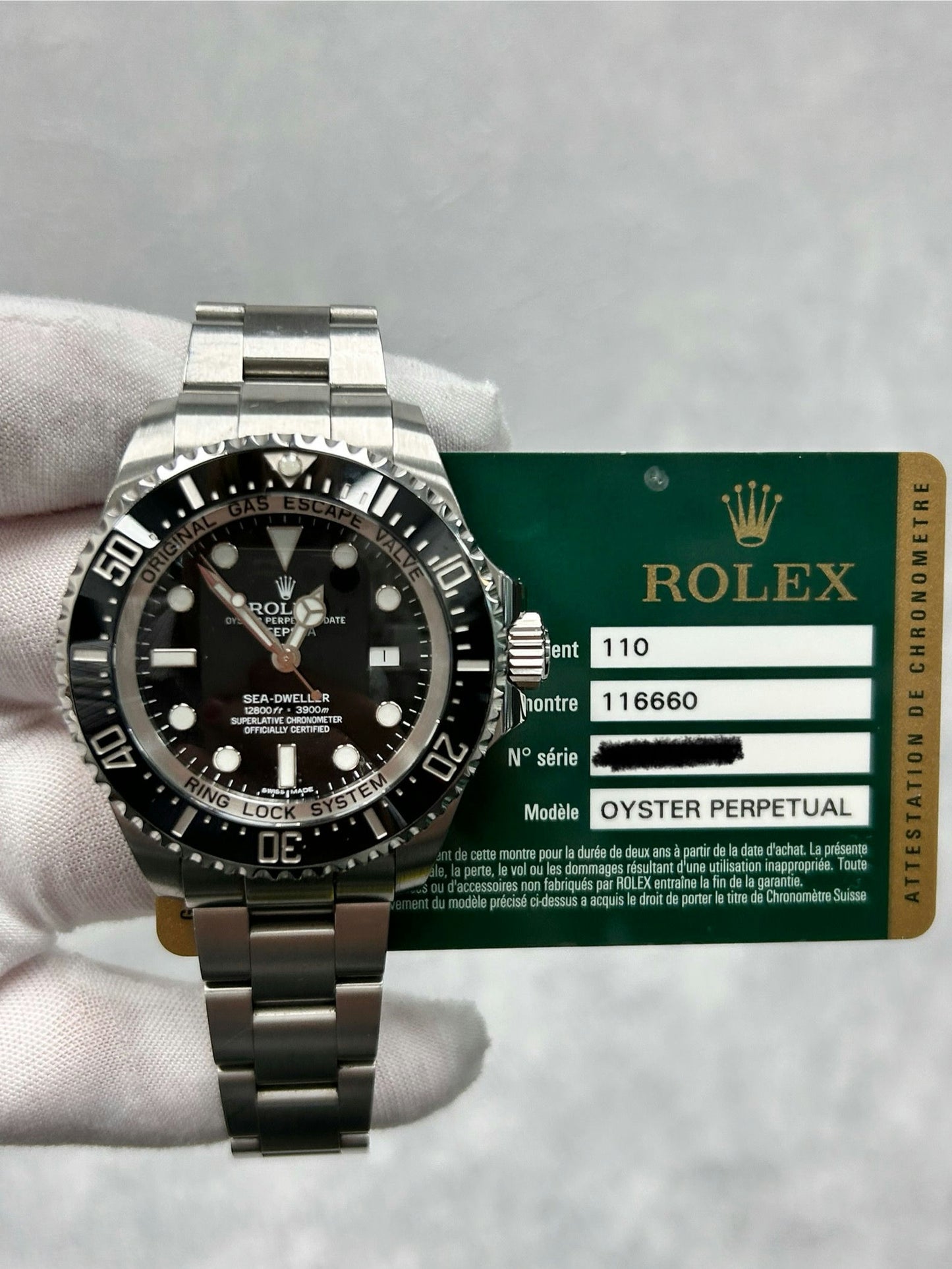 Rolex Sea-Dweller 116660 with Card