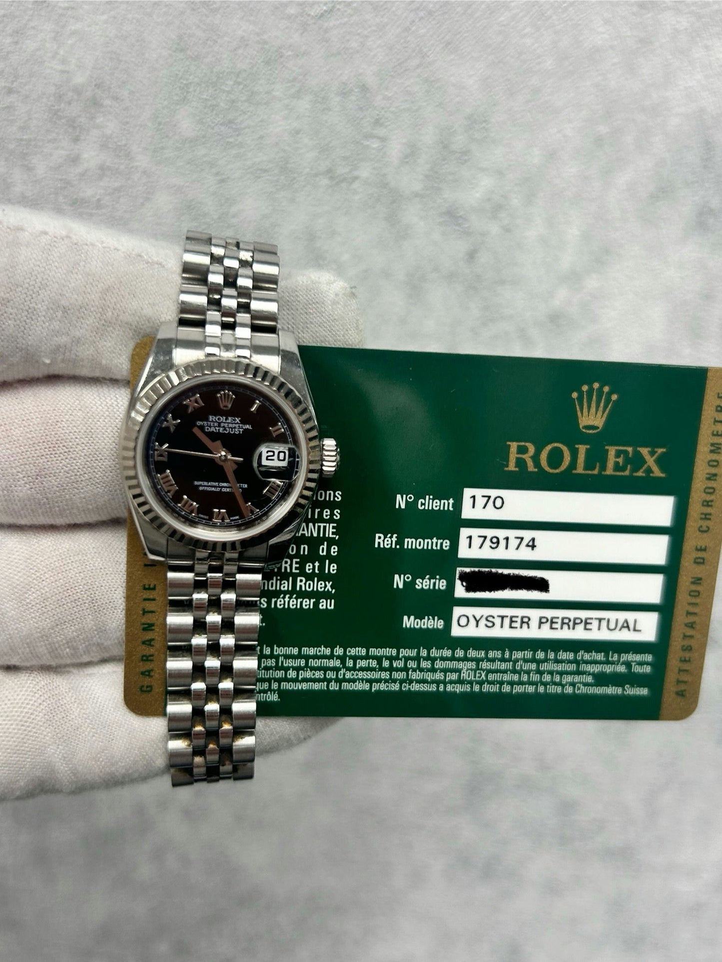 Rolex Datejust 179174 with Card