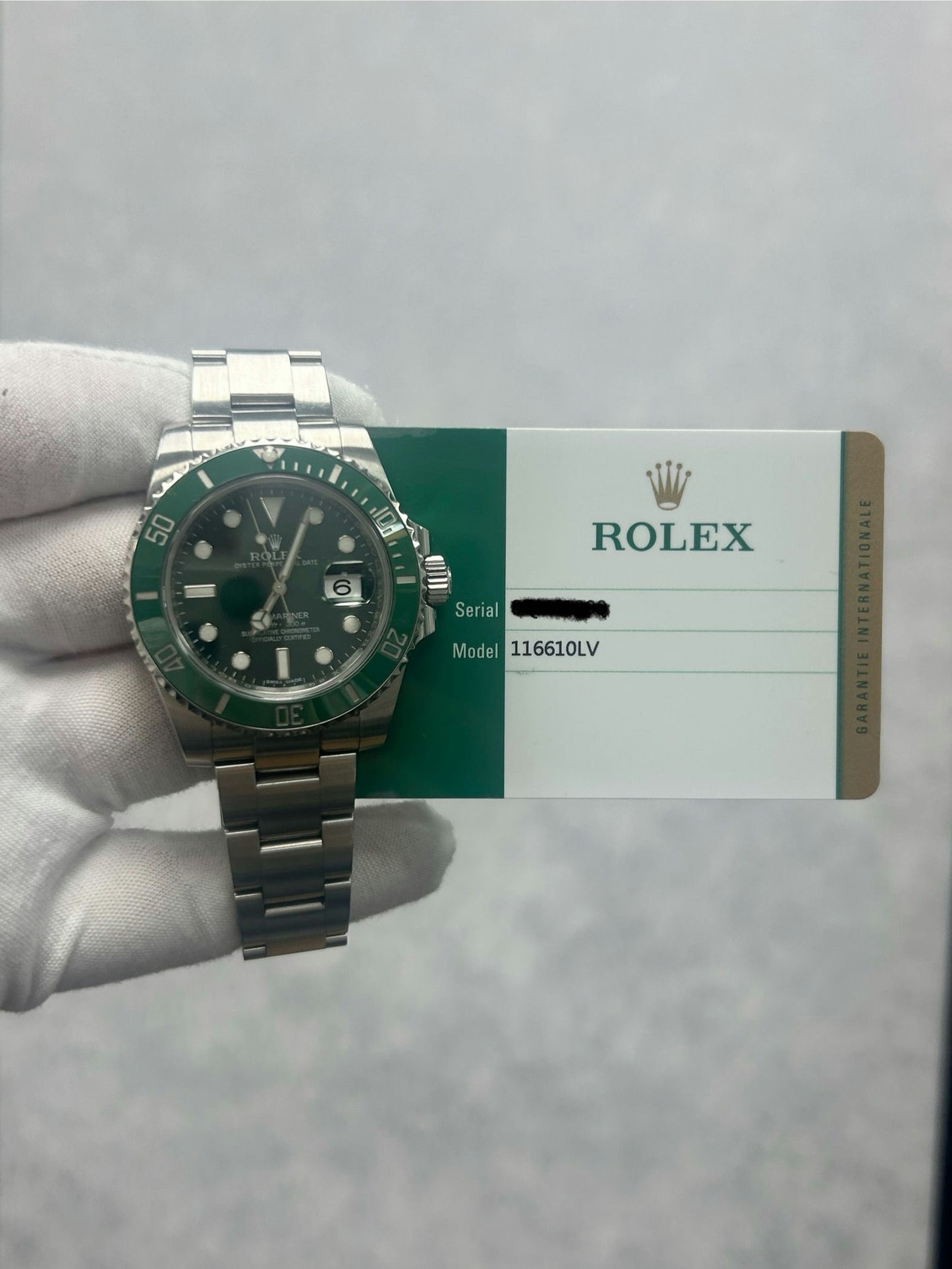 Rolex Submariner 116610LV with Card