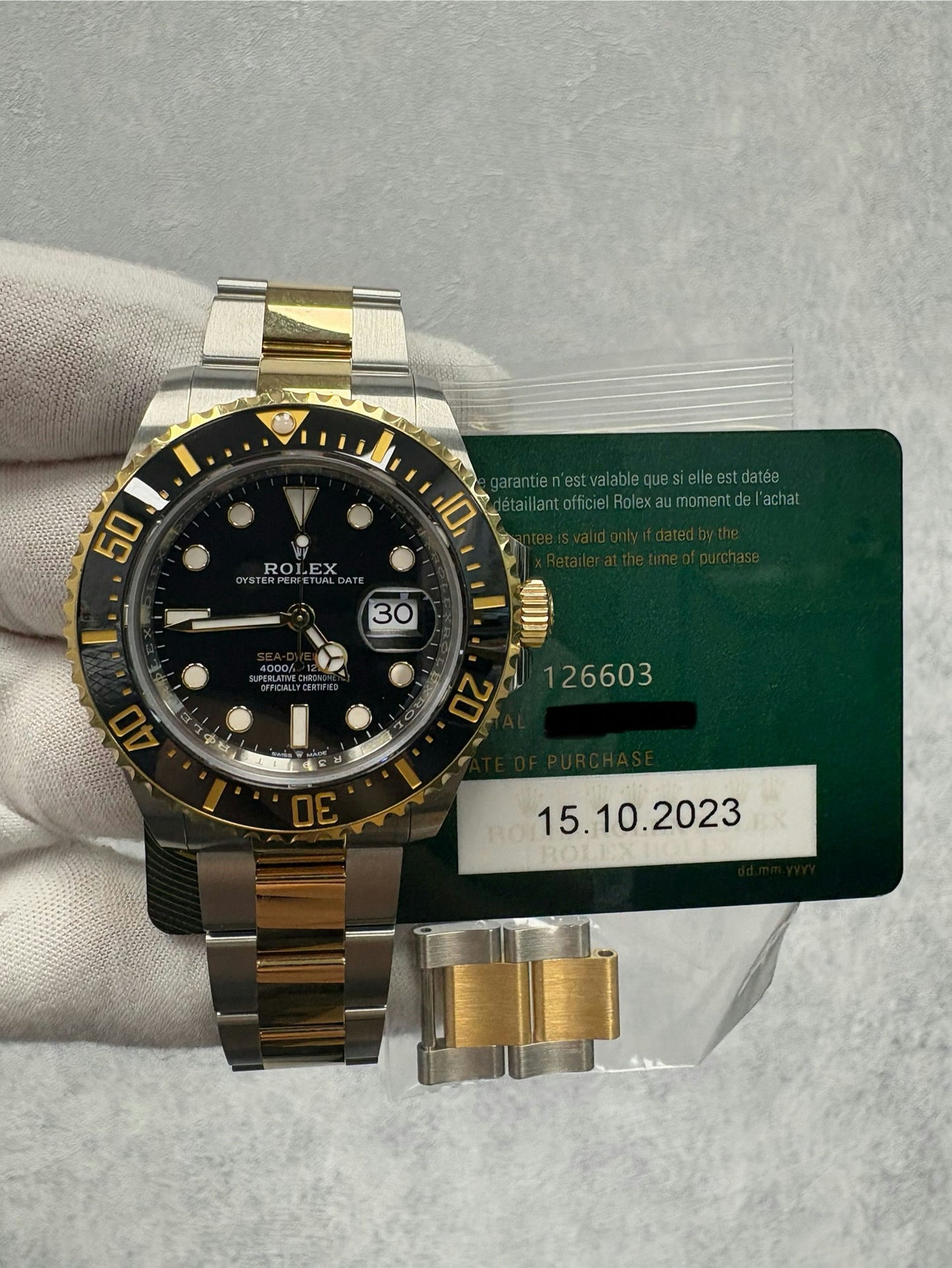 Rolex Sea-Dweller 126603 wtih Card