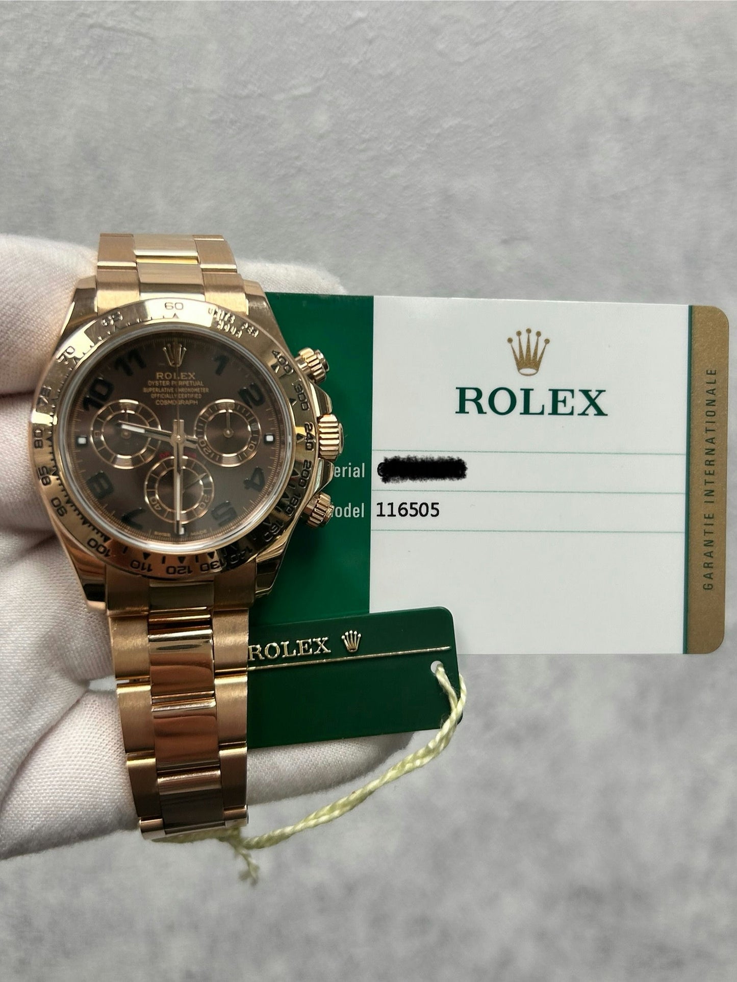 Rolex Cosmograph Daytona 116505 with Card