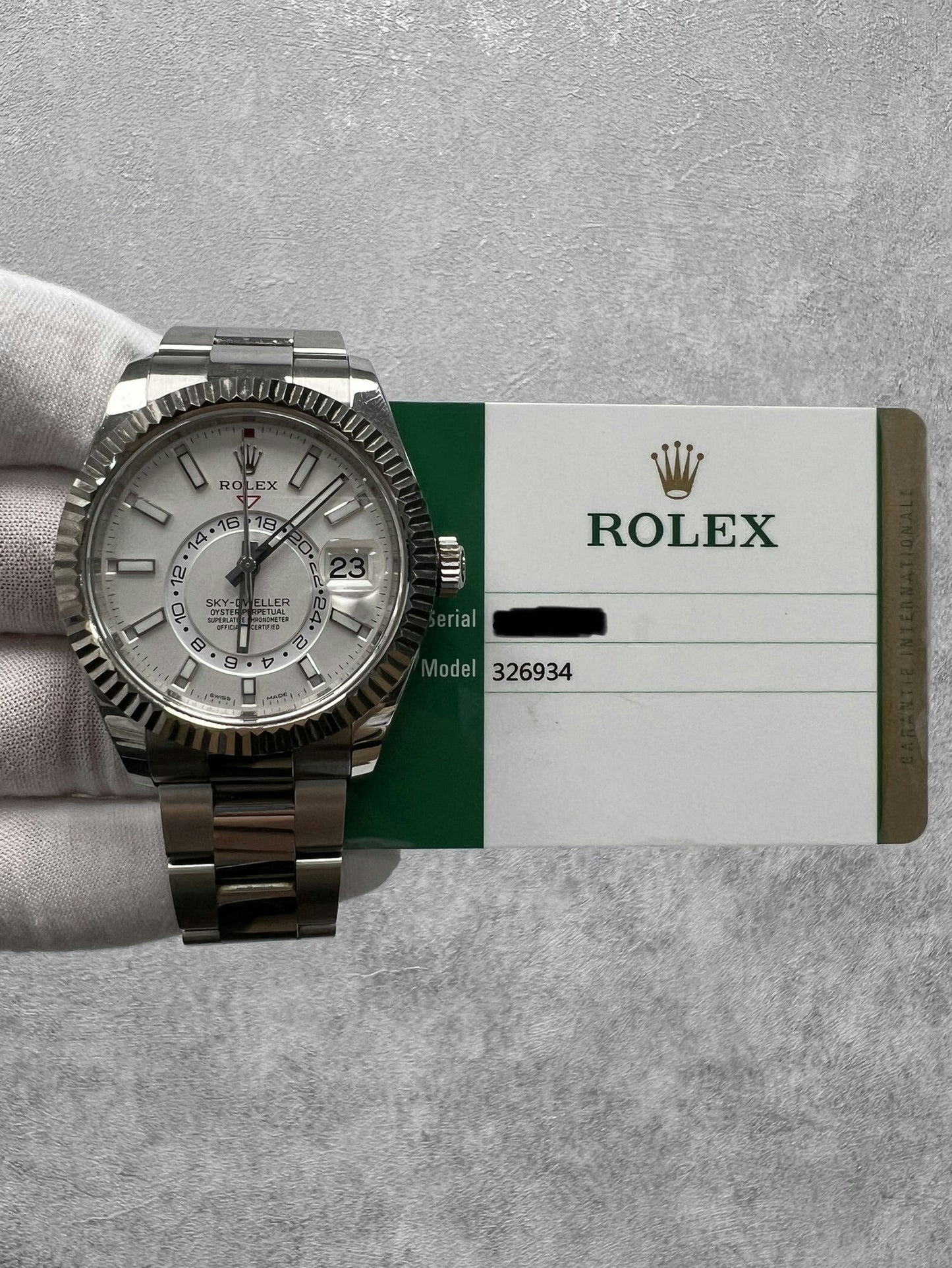 Rolex Sky-Dweller 326934 with Card