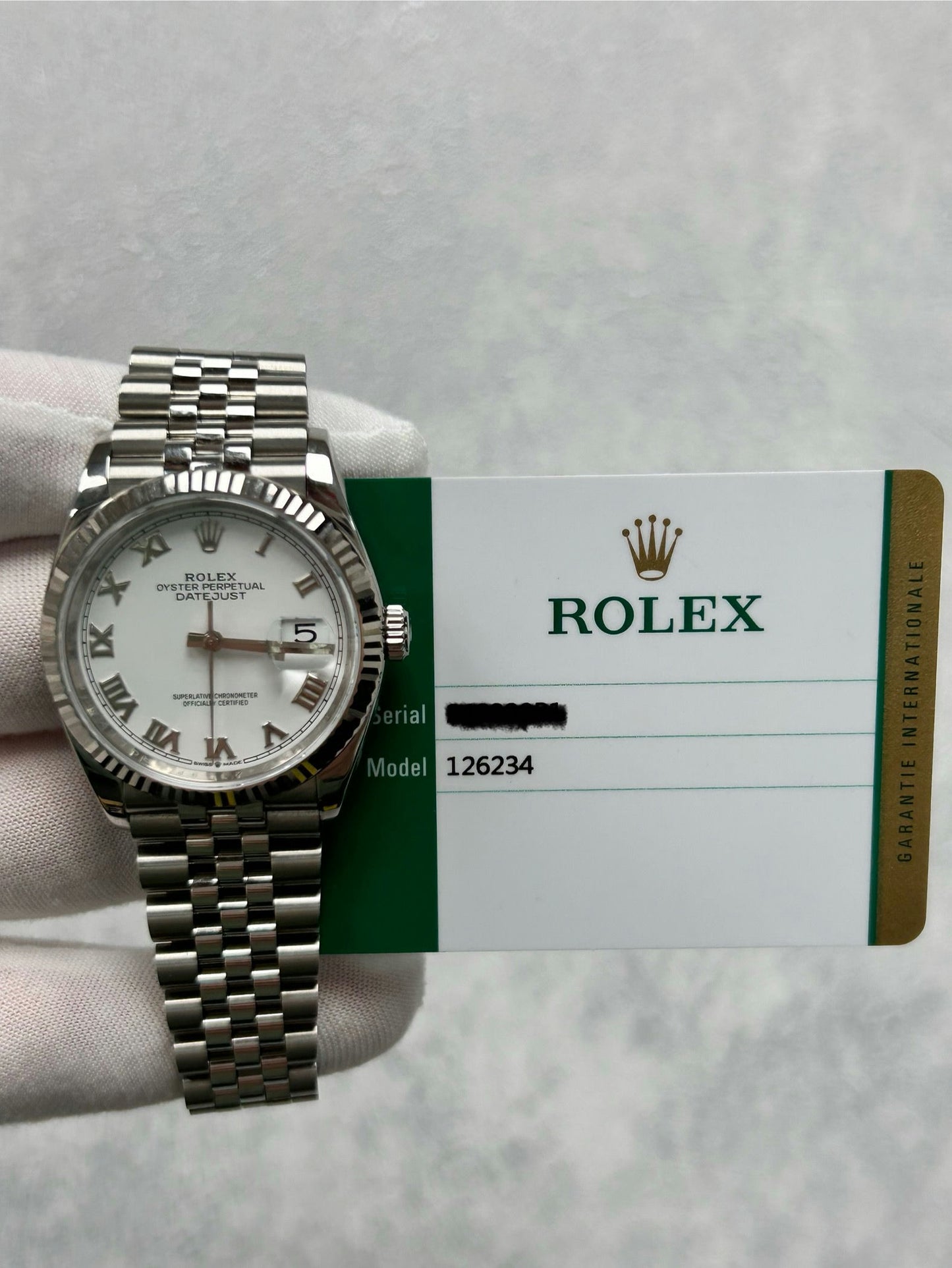 Rolex Datejust 36 126234 with Card