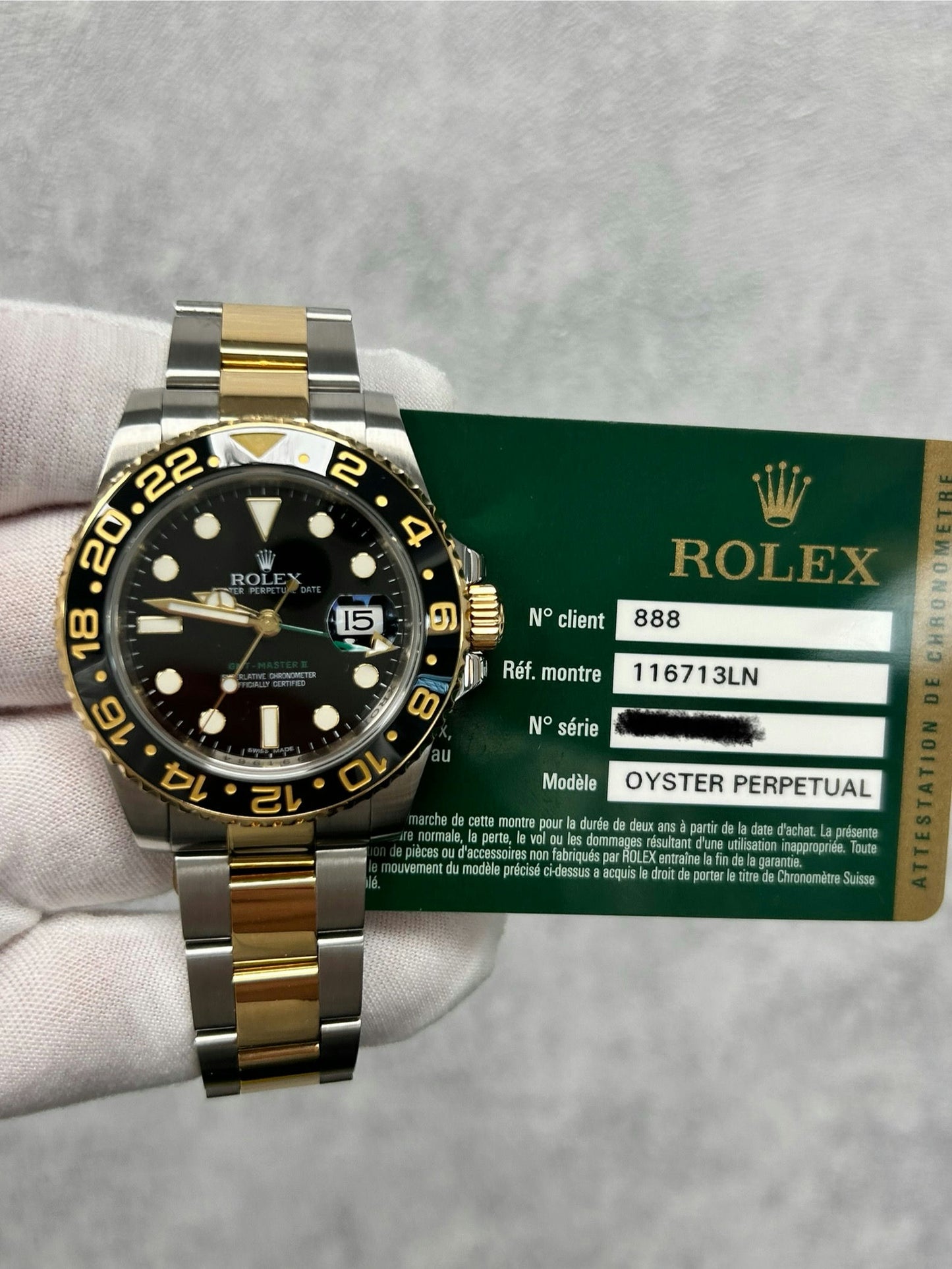 Rolex 116713LN GMT-Master II with Card
