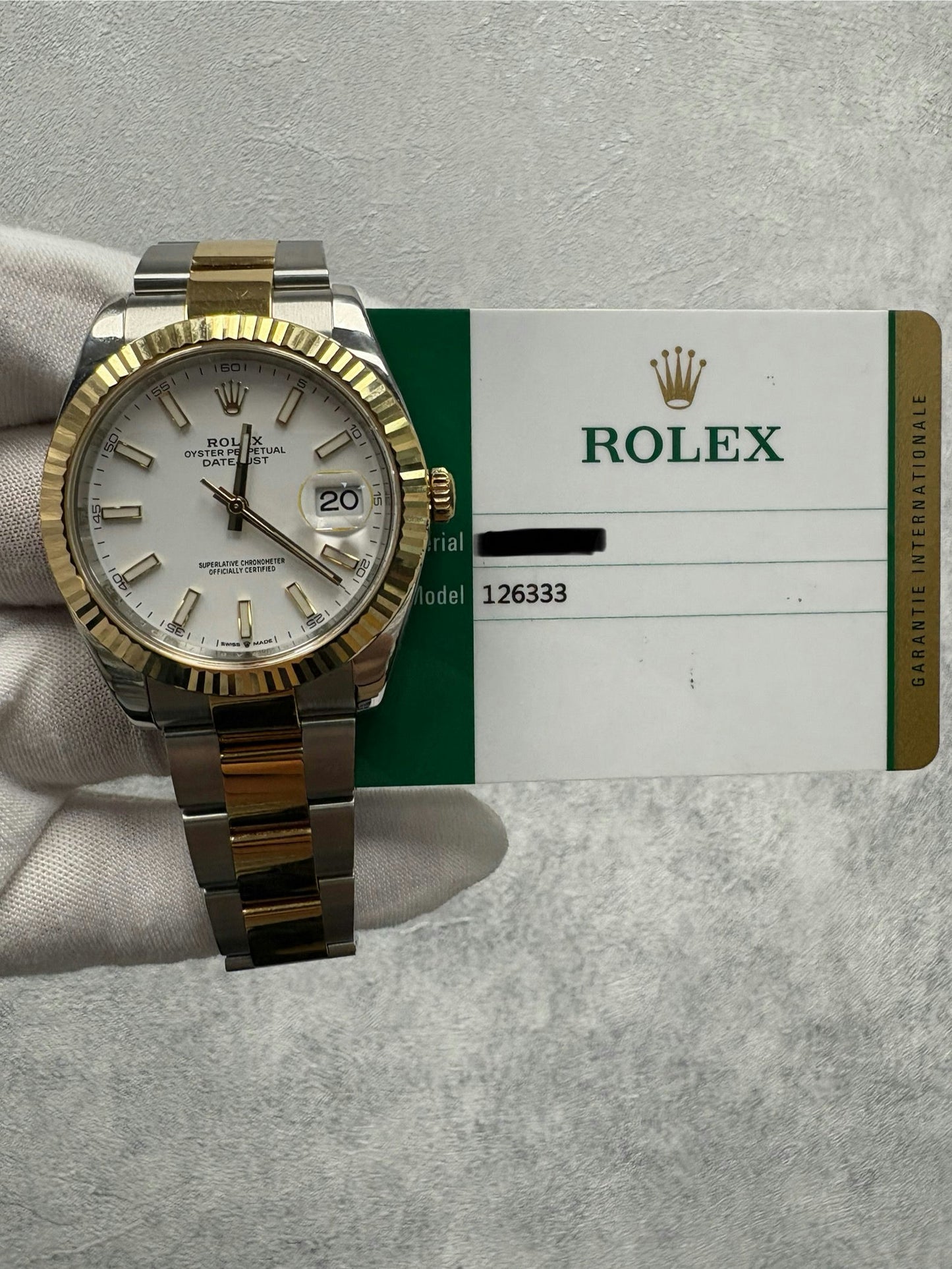 Rolex Datejust 41 126333 with Card