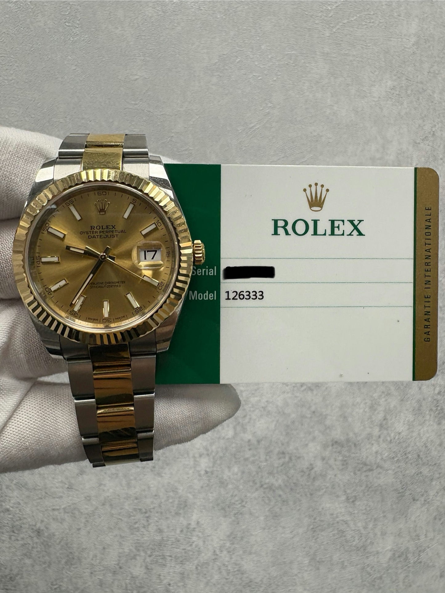 Rolex Datejust 41 126333 with Card