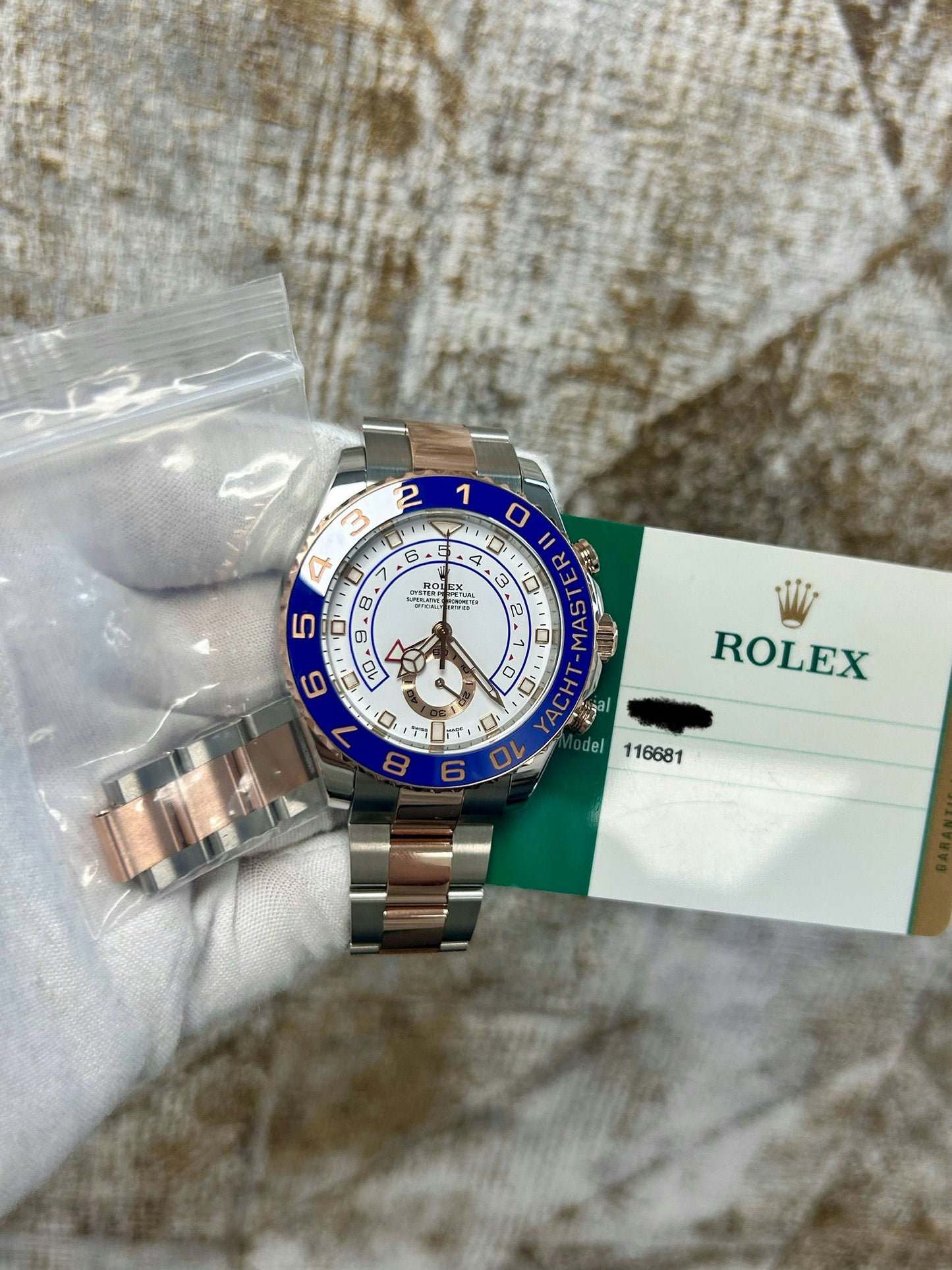 Rolex Yacht-Master II 116681 with Card