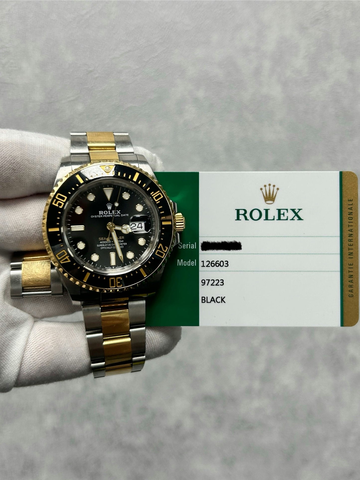 Rolex Sea-Dweller 43 126603 with Card