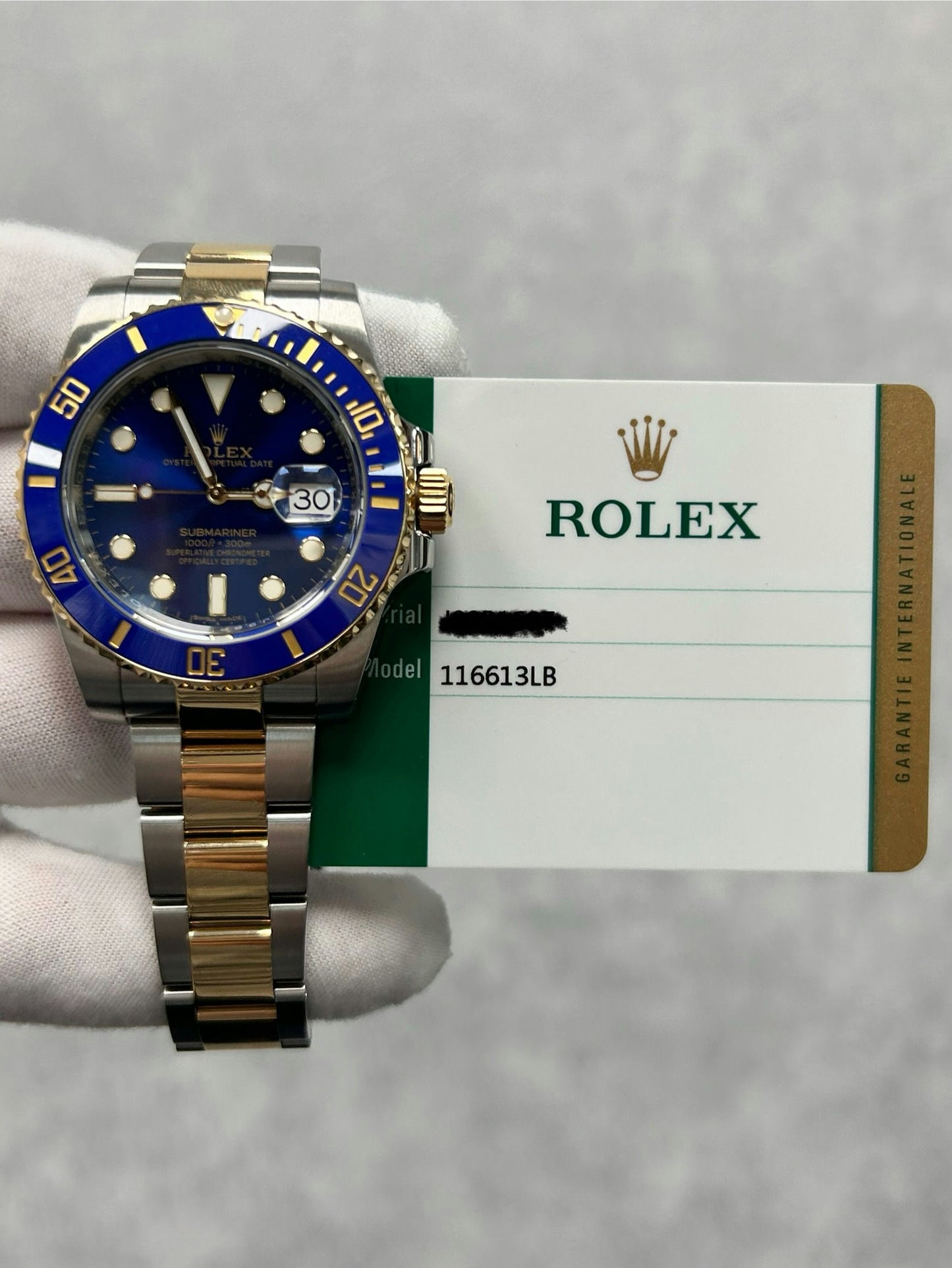 Rolex Submariner Date 116613LB with Card