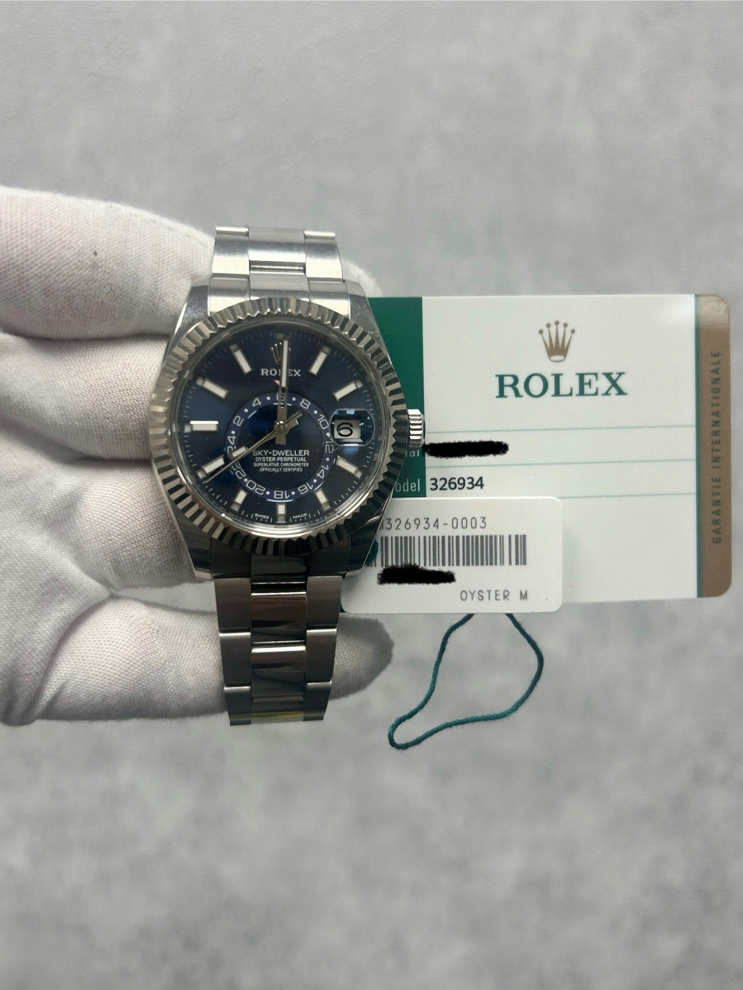 Rolex Sky-Dweller 326934 with Card