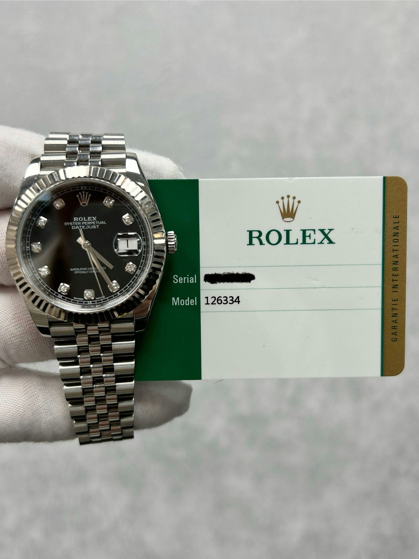 Rolex Datejust 41 126334 with Card