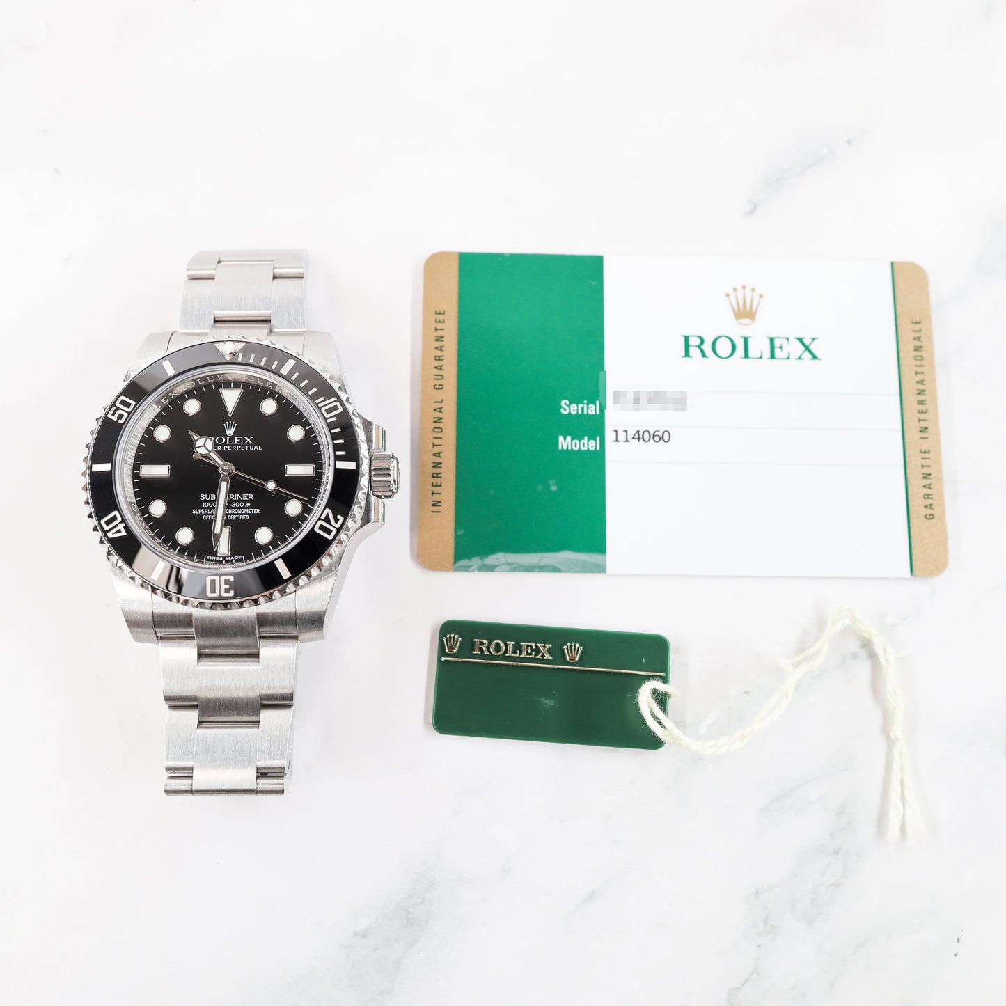 Rolex Submariner 114060 wtih Card