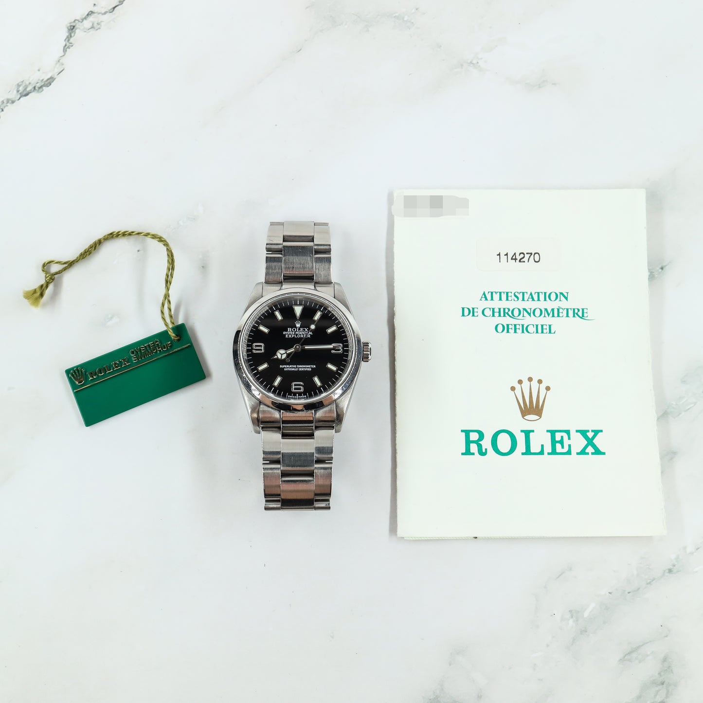 Rolex Explorer 114270 with Paper