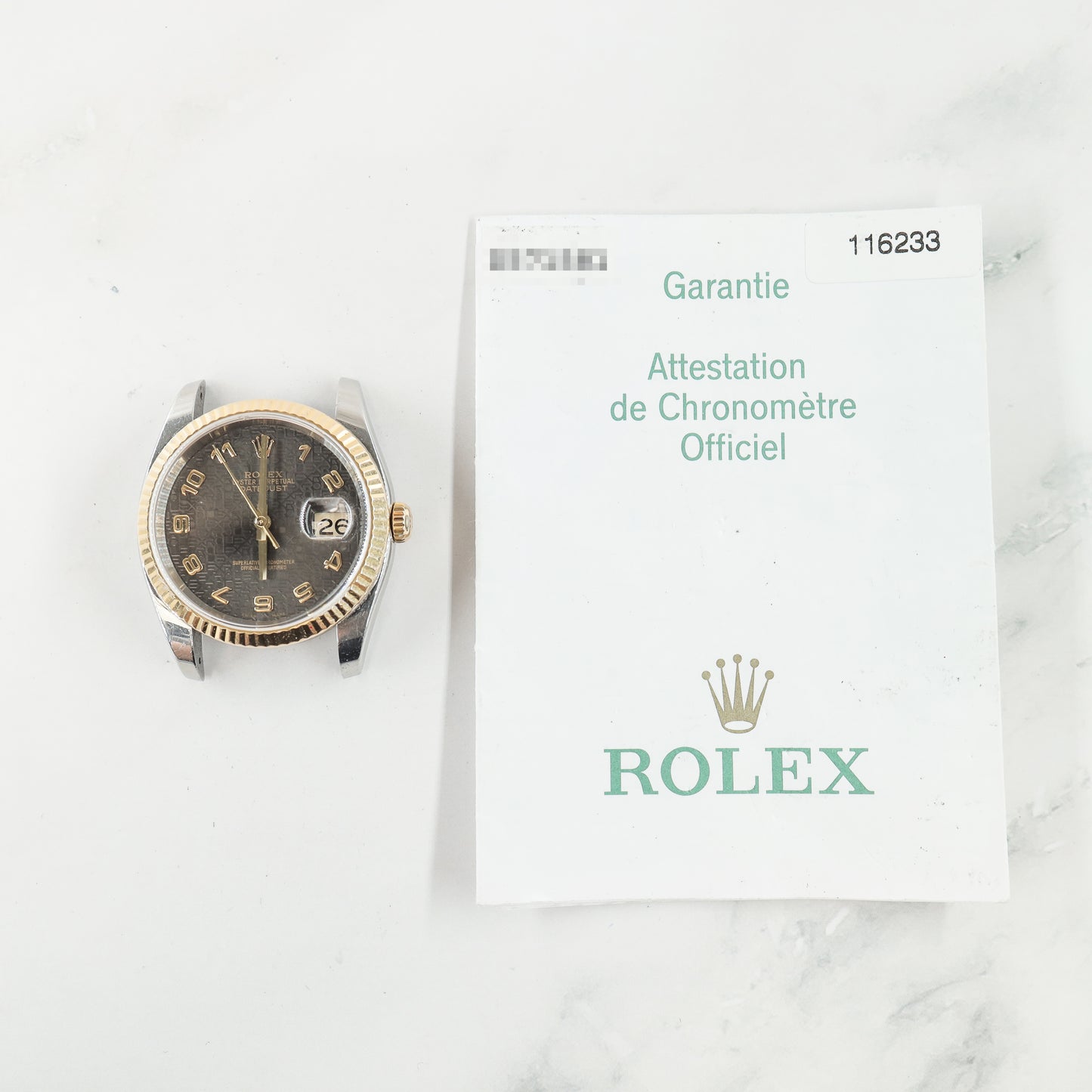 Rolex Datejust 116233 with Paper