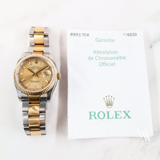 Rolex Datejust 116233 with Paper